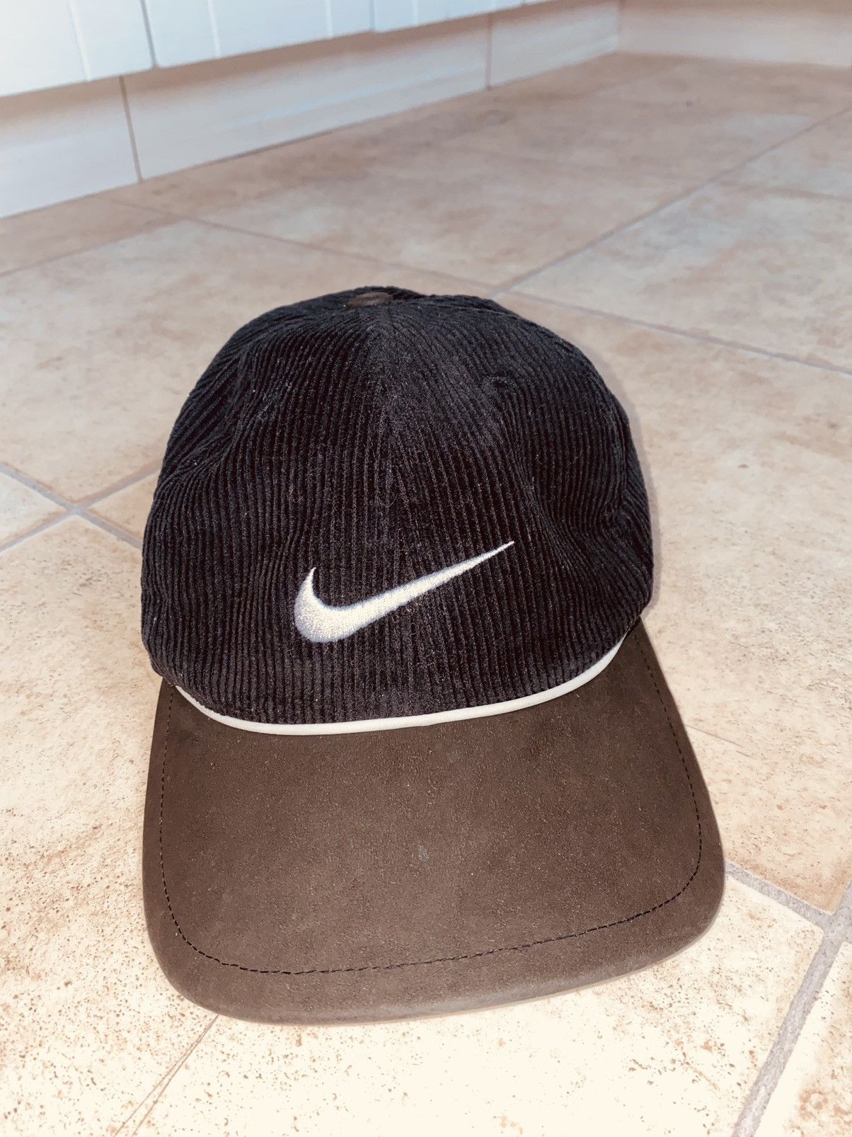 Nike × Vintage Nike 90s Corduroy Cap Tn Jordan Challenge Court ACG Size ONE SIZE - 7 Thumbnail