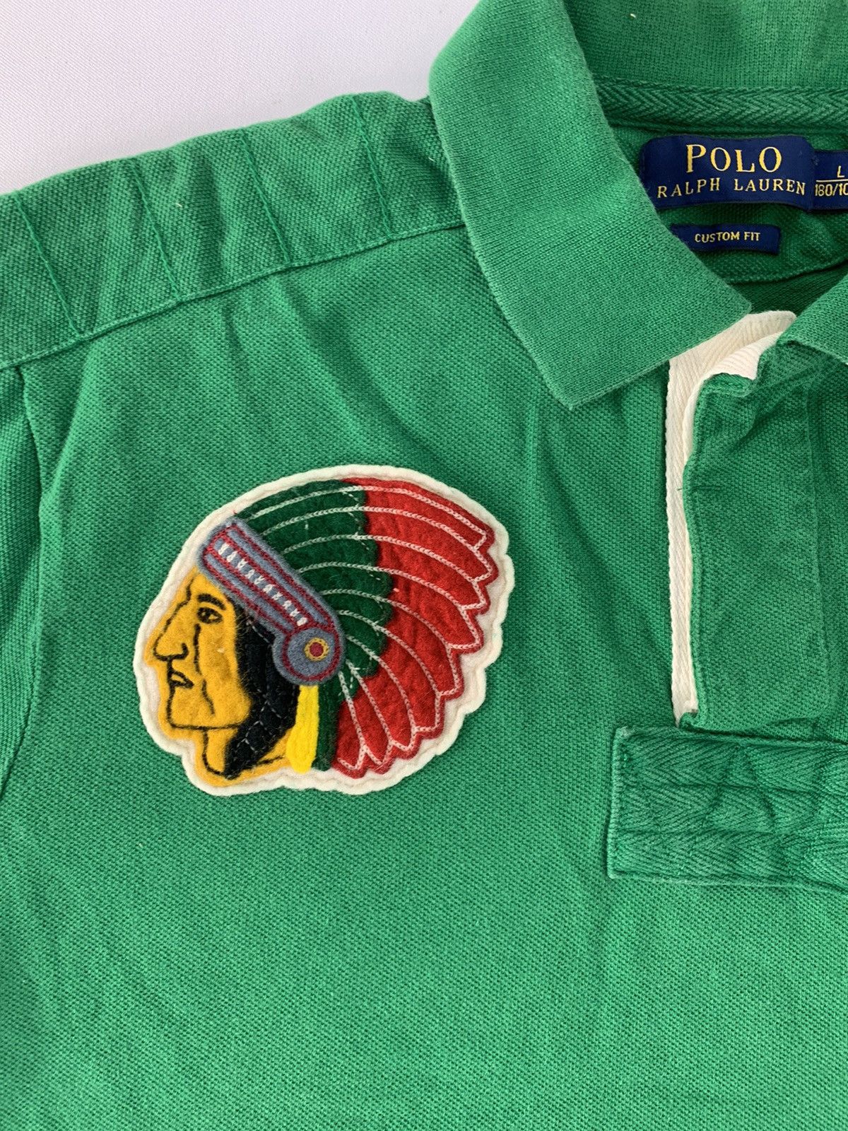 Native × Polo Ralph Lauren × Vintage Polo Ralph Lauren & Co 67 American Native Patches Tee Size US L / EU 52-54 / 3 - 5 Thumbnail