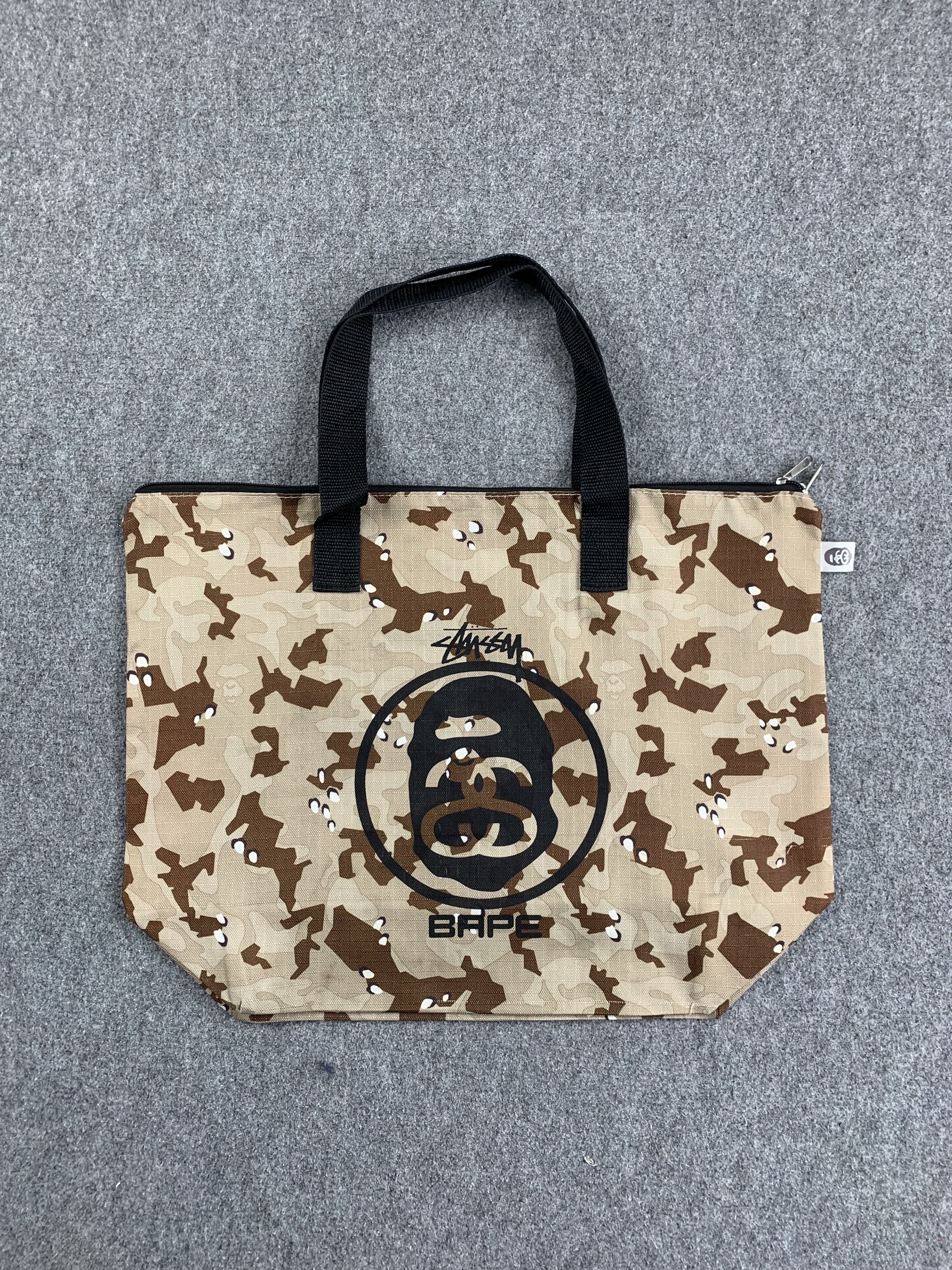 Stussy x discount bape tote bag