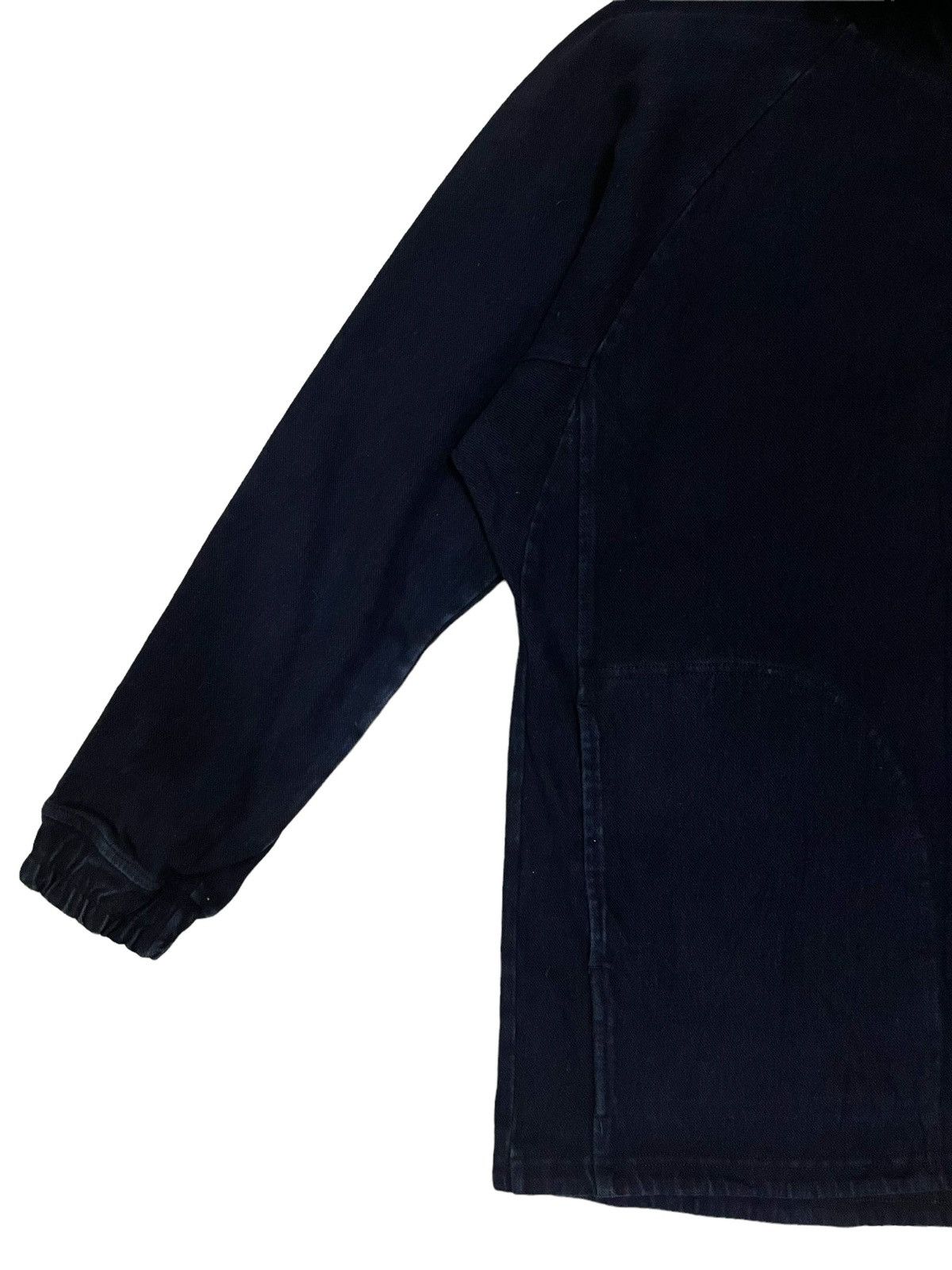 Japanese Brand Vintage Japanese Denim Half Zipper Hooded Jacket Size US M / EU 48-50 / 2 - 7 Thumbnail