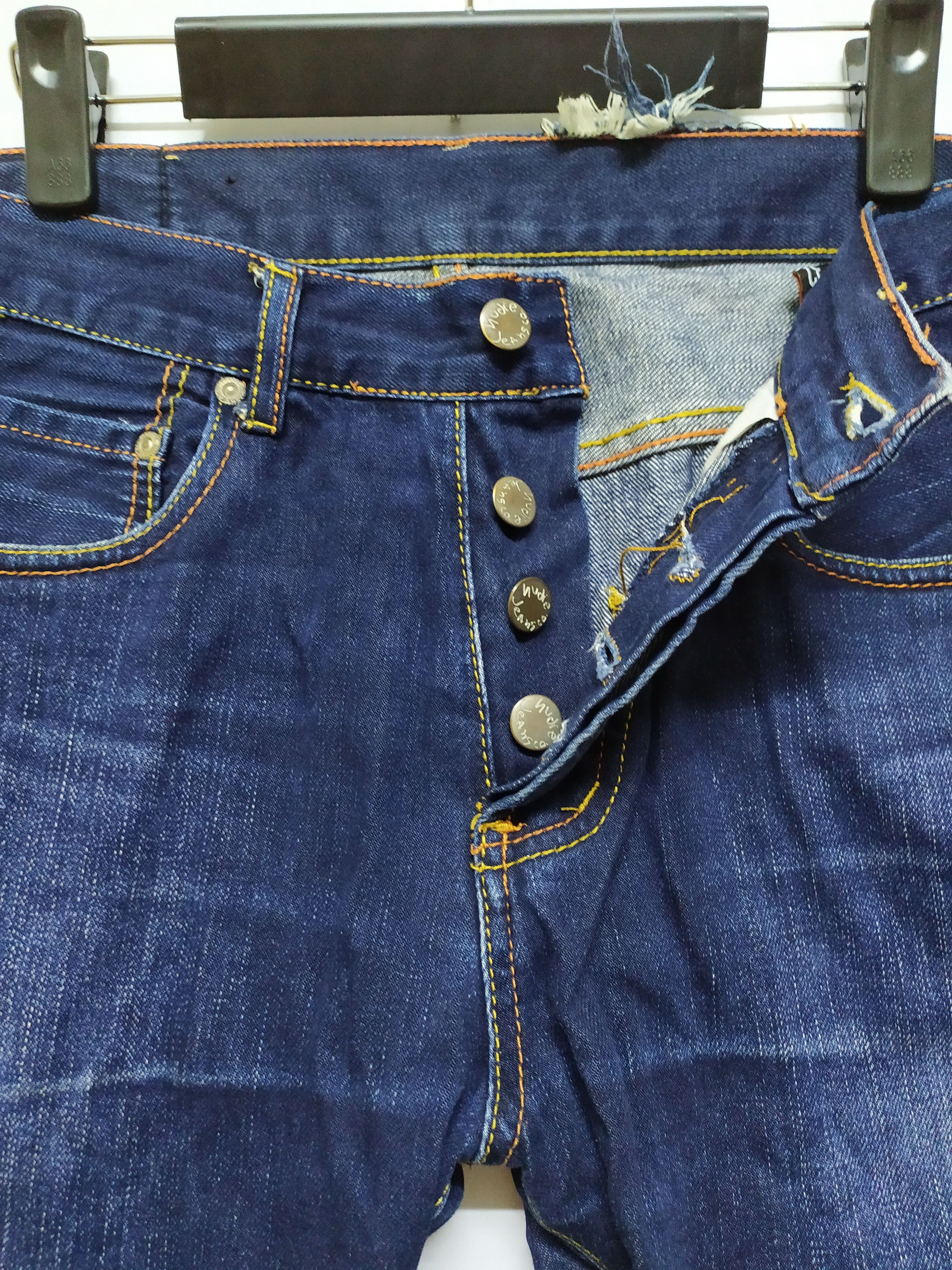 Nudie Jeans Mens NUDIE JEANS DENIM SLIM FIT PANTS Size US 32 / EU 48 - 10 Thumbnail