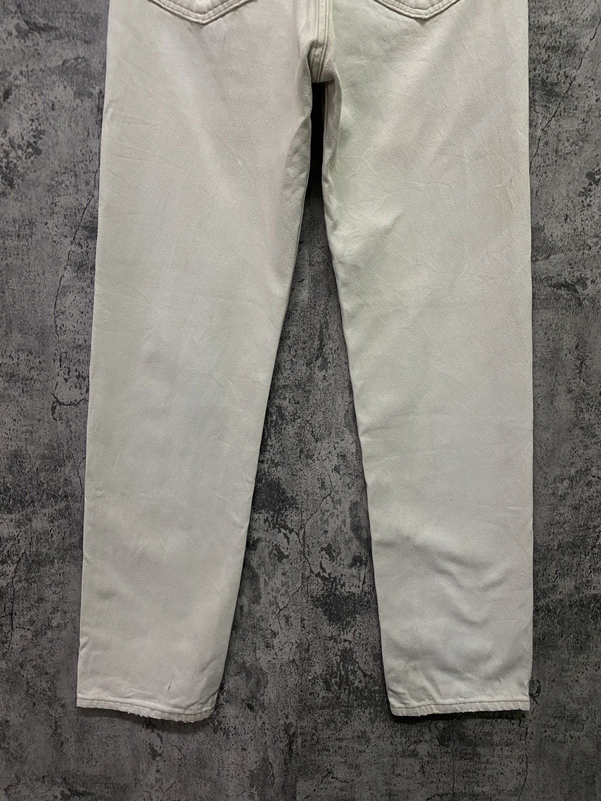 Levi's × Vintage Vintage 90s LEVIS 501 Dirty White Denim- L60 Size US 32 / EU 48 - 16 Thumbnail