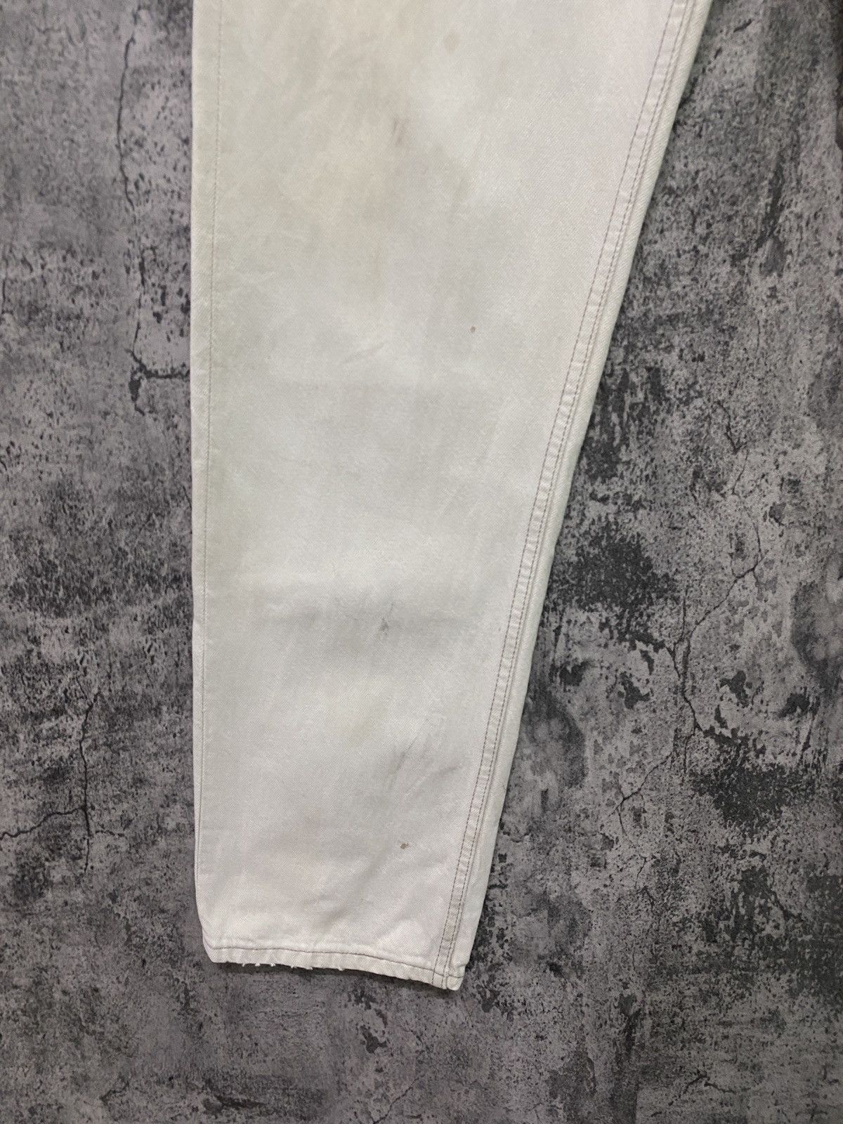Levi's × Vintage Vintage 90s LEVIS 501 Dirty White Denim- L60 Size US 32 / EU 48 - 9 Thumbnail