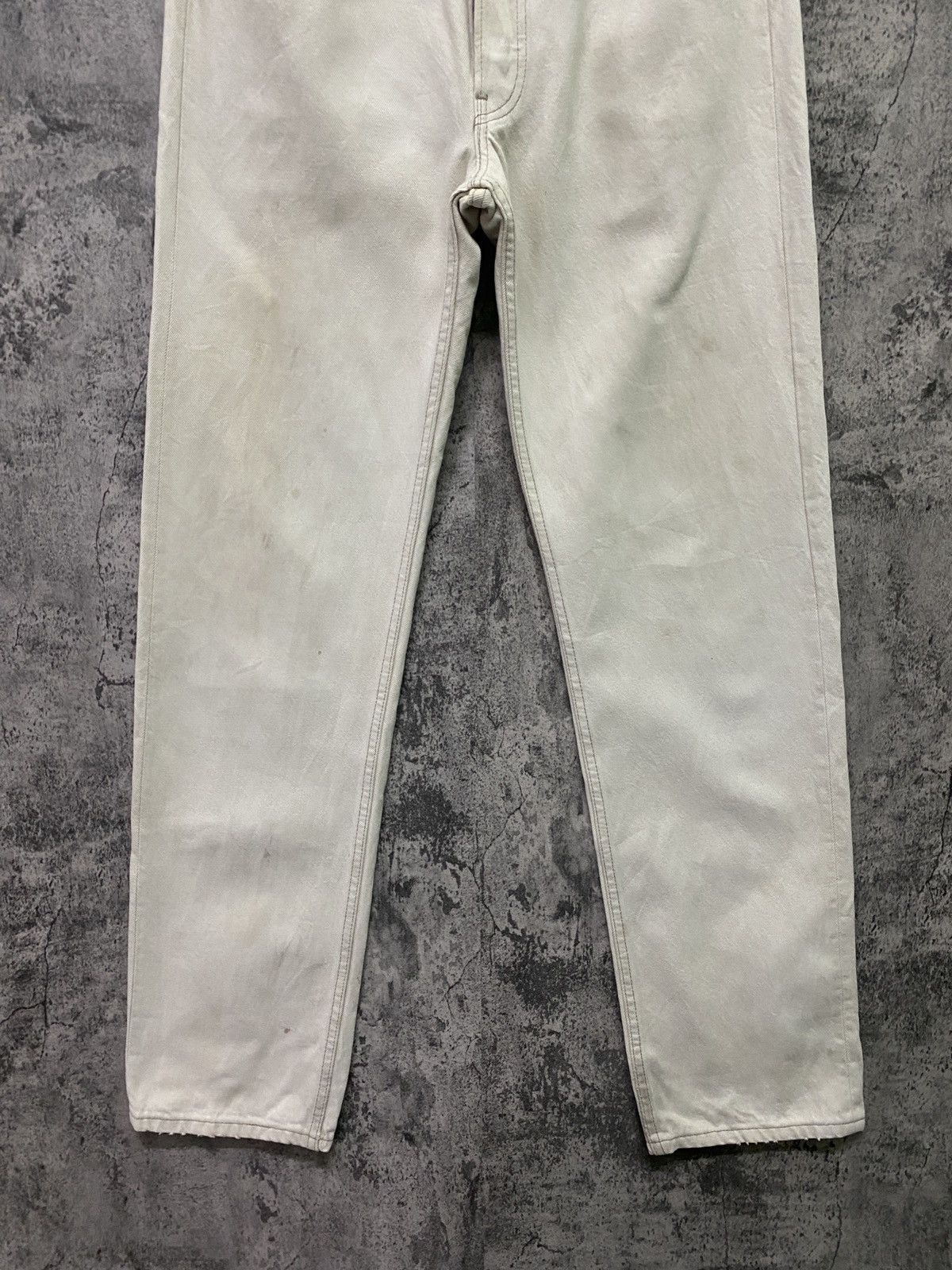 Levi's × Vintage Vintage 90s LEVIS 501 Dirty White Denim- L60 Size US 32 / EU 48 - 10 Thumbnail