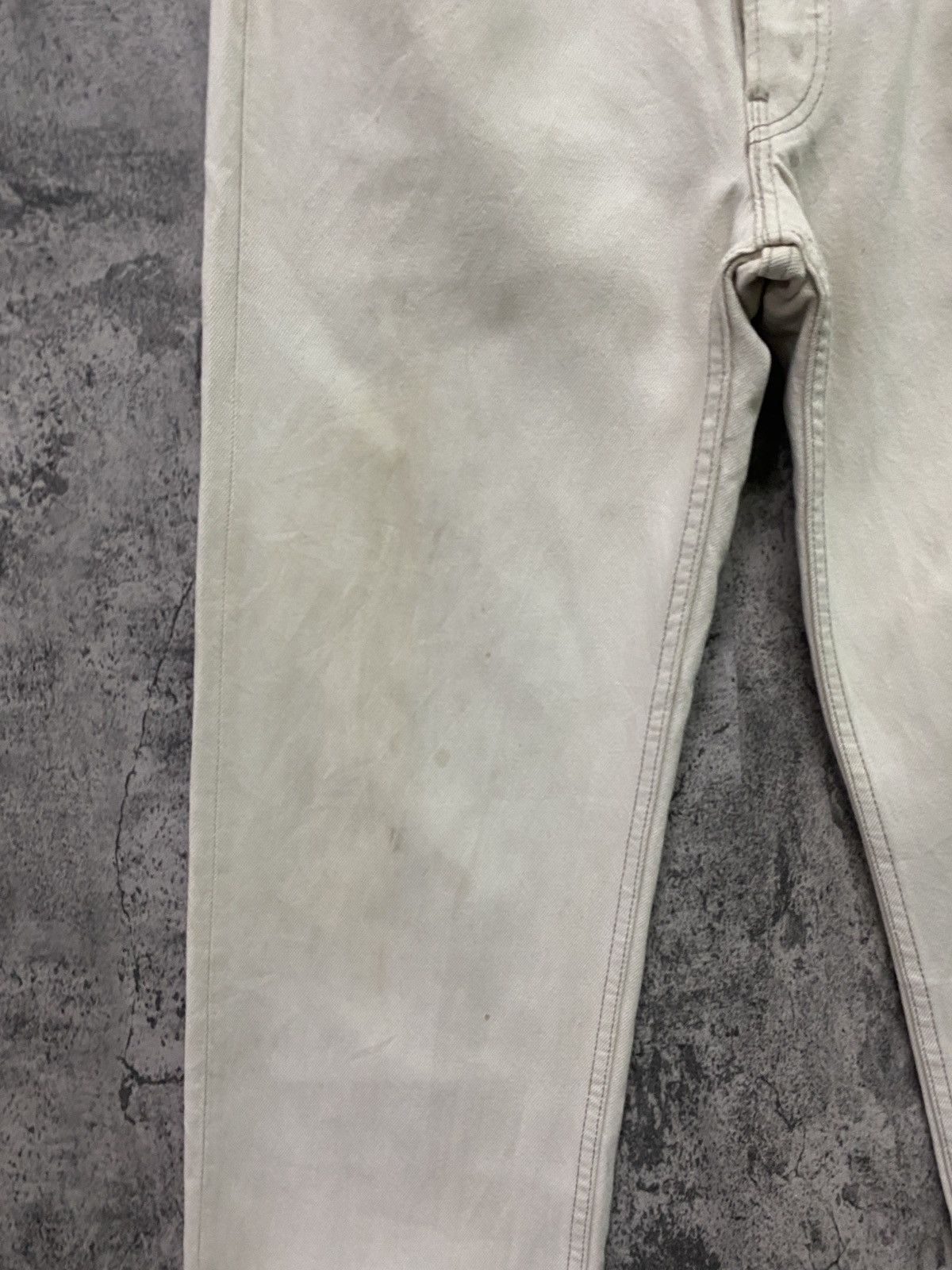 Levi's × Vintage Vintage 90s LEVIS 501 Dirty White Denim- L60 Size US 32 / EU 48 - 8 Thumbnail