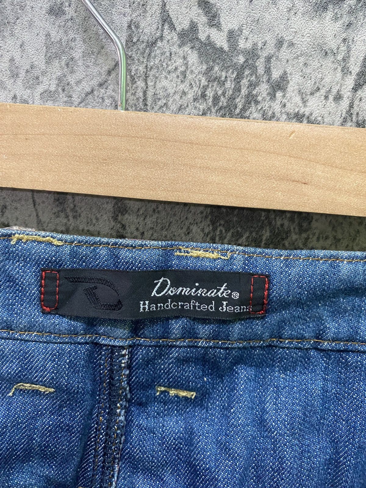 Japanese Brand DOMINATE HANDCRAFTED JEANS Double Waist Patchwork Jeans Size US 32 / EU 48 - 15 Thumbnail