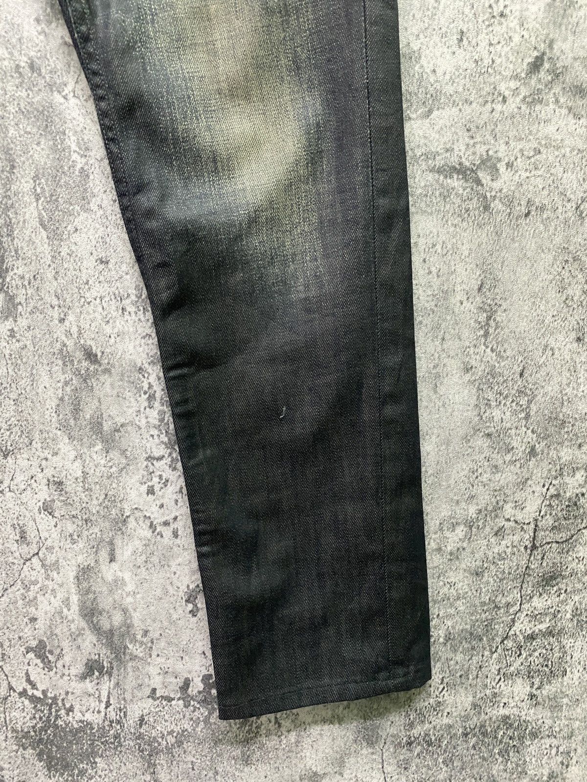 Japanese Brand Japanese BACK NUMBER Black Waxed Denim Size US 29 - 7 Thumbnail