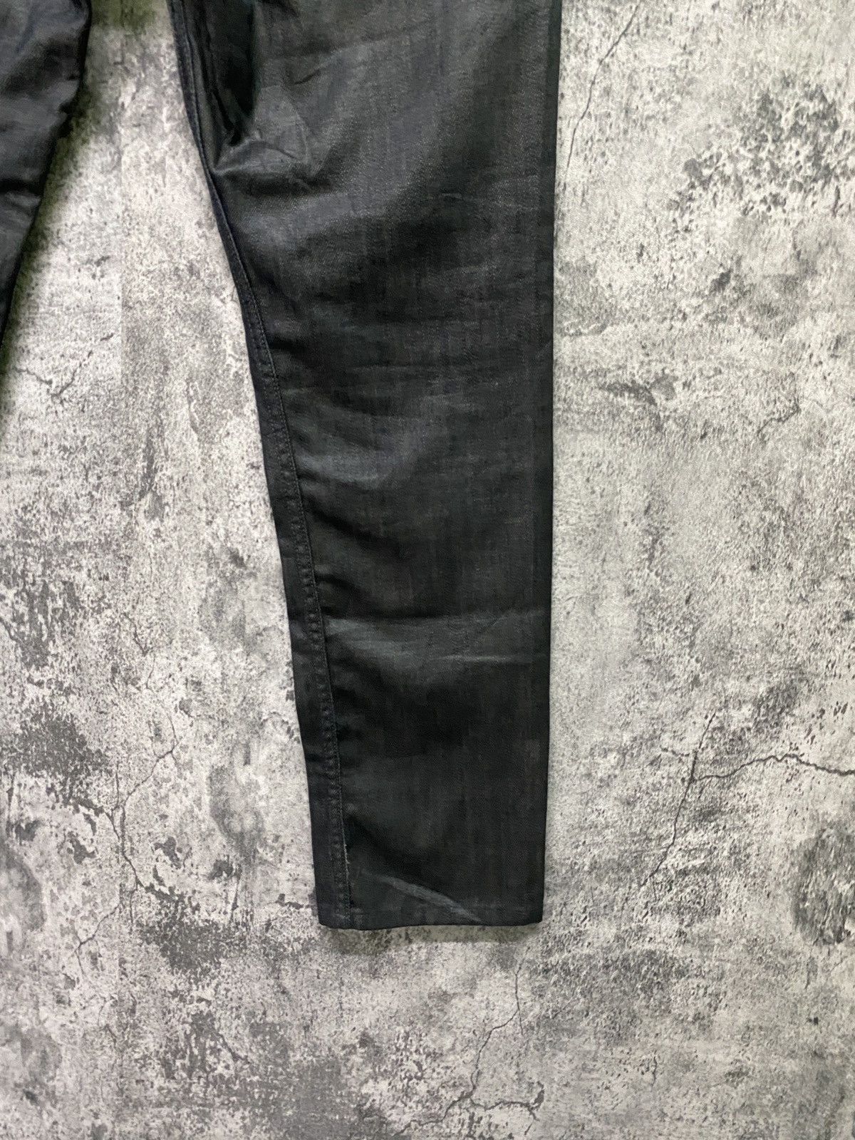 Japanese Brand Japanese BACK NUMBER Black Waxed Denim Size US 29 - 12 Thumbnail