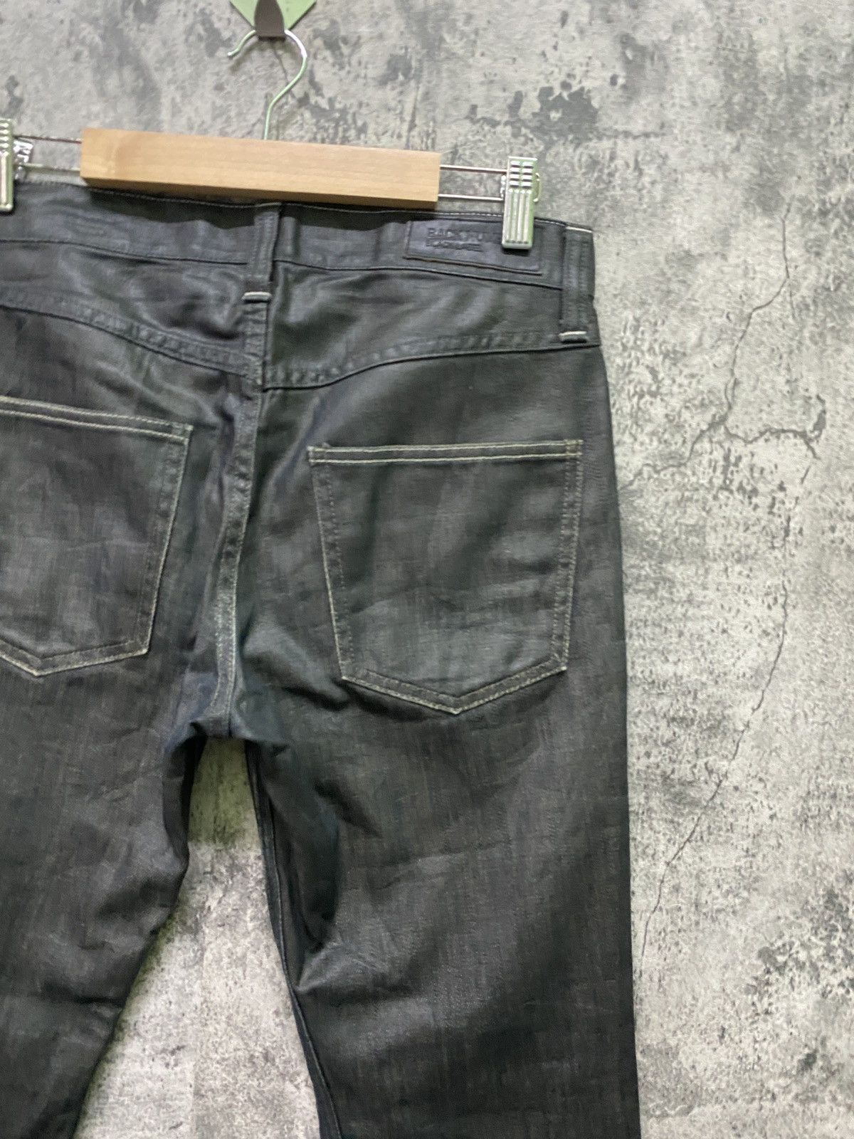 Japanese Brand Japanese BACK NUMBER Black Waxed Denim Size US 29 - 11 Thumbnail