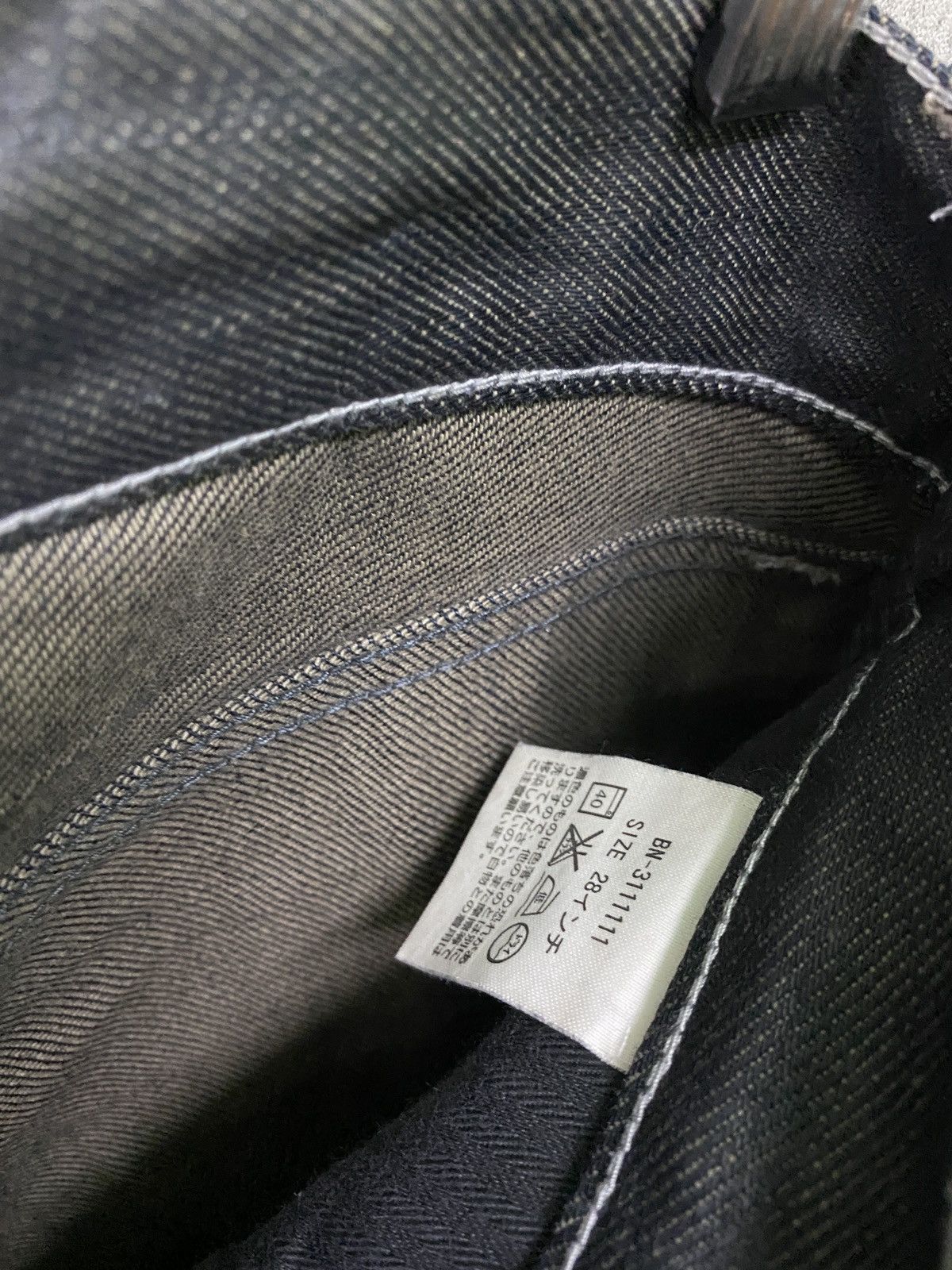 Japanese Brand Japanese BACK NUMBER Black Waxed Denim Size US 29 - 17 Thumbnail