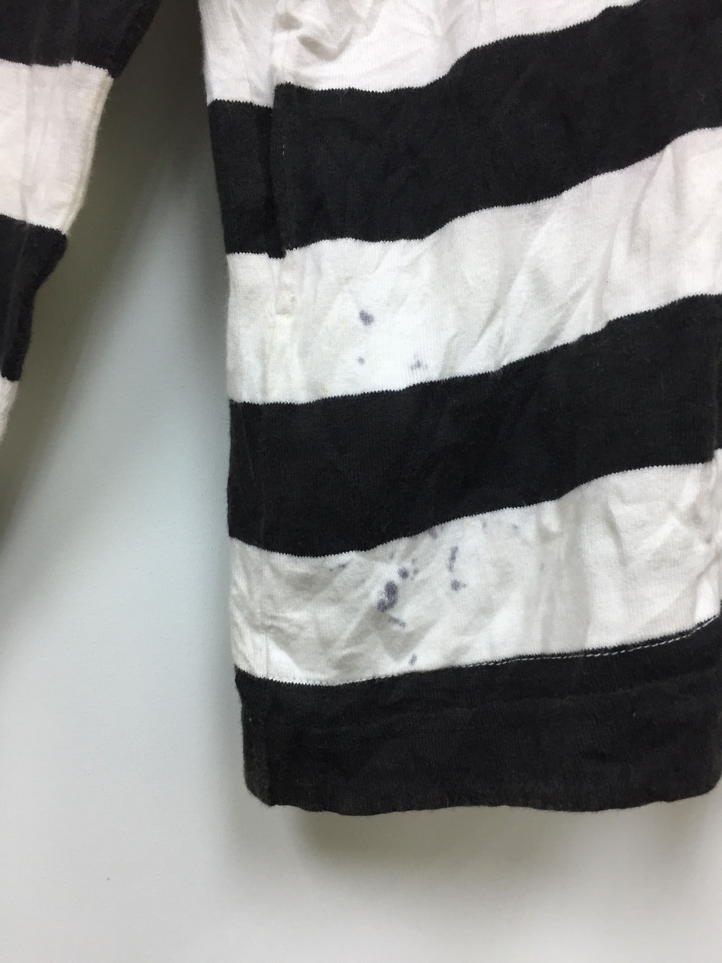 Issey Miyake 90'S I.S Issey SPORT border prisoner stripe hoodie Size US M / EU 48-50 / 2 - 10 Thumbnail