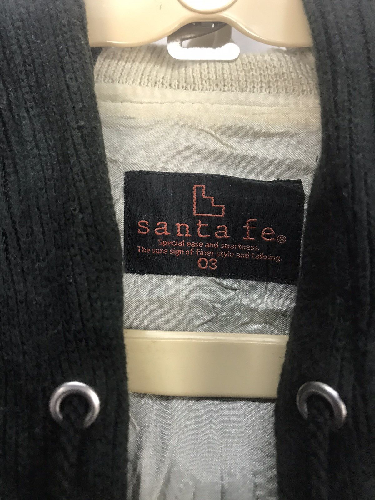 Japanese Brand Santa Fe spellout distressed zipper hoodie Size US M / EU 48-50 / 2 - 3 Thumbnail