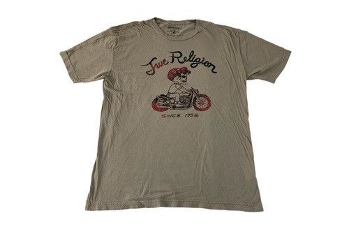 True Religion Hype True Religion Skull Rider Motorcycle Big Logo Tee Size US L / EU 52-54 / 3 - 1 Thumbnail