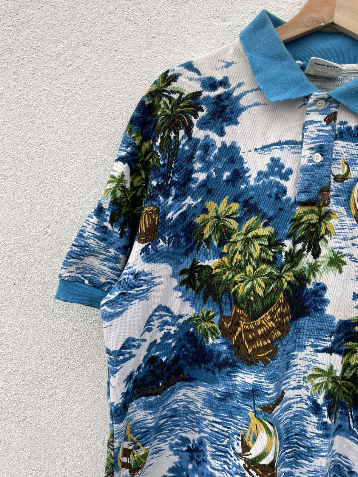 Vintage Vintage Carefighter Beach Polos Size US XL / EU 56 / 4 - 4 Thumbnail