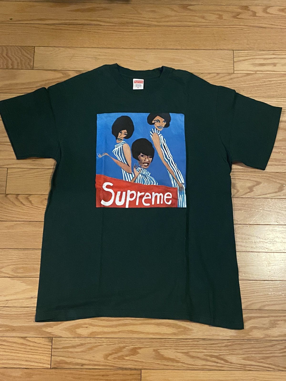 Used Supreme Group Tee Dark Green Medium