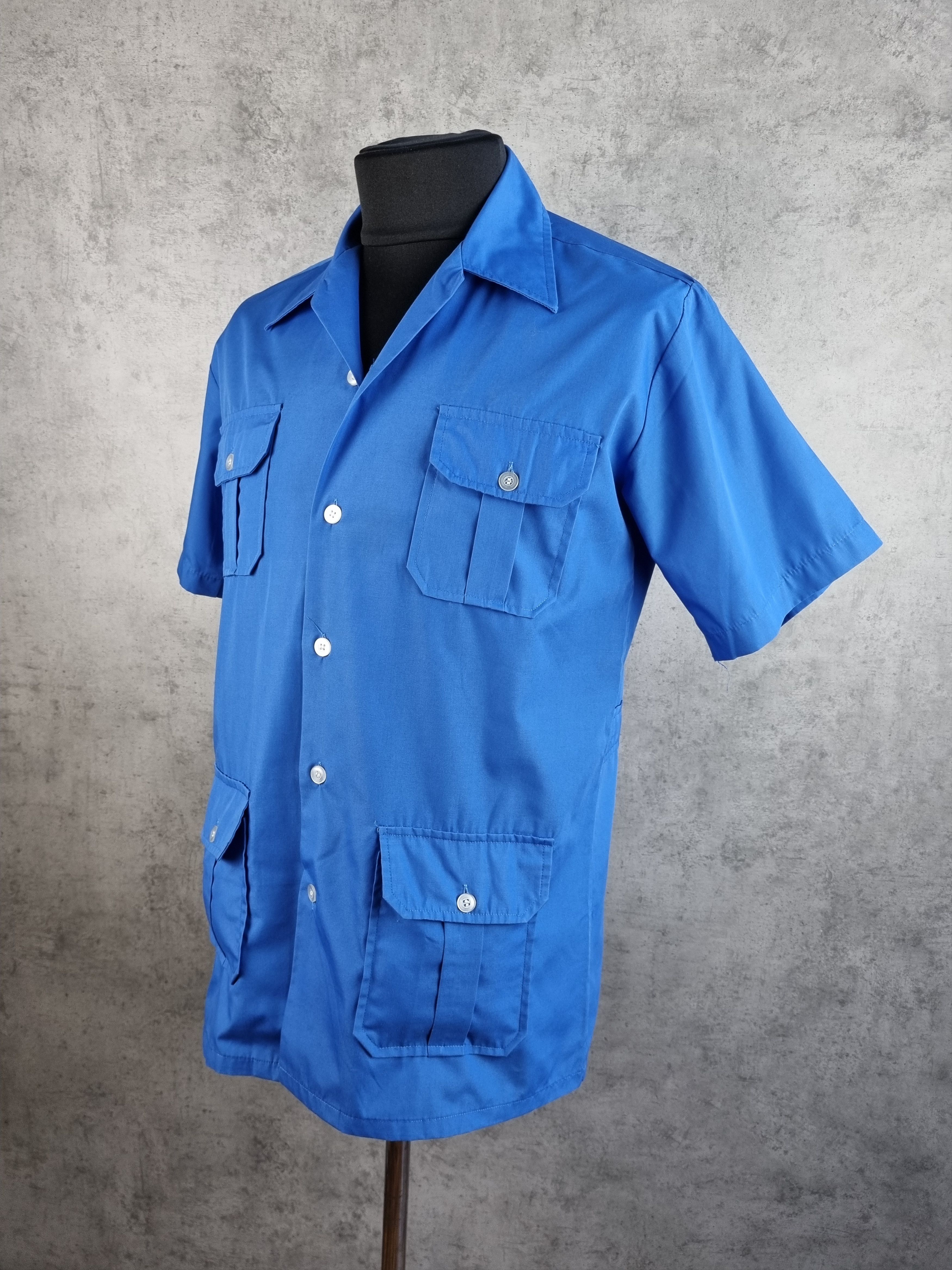 Vintage Rare 70s Savana Safari Hunting Shirt SAINT LAURENT Style Size US M / EU 48-50 / 2 - 2 Thumbnail