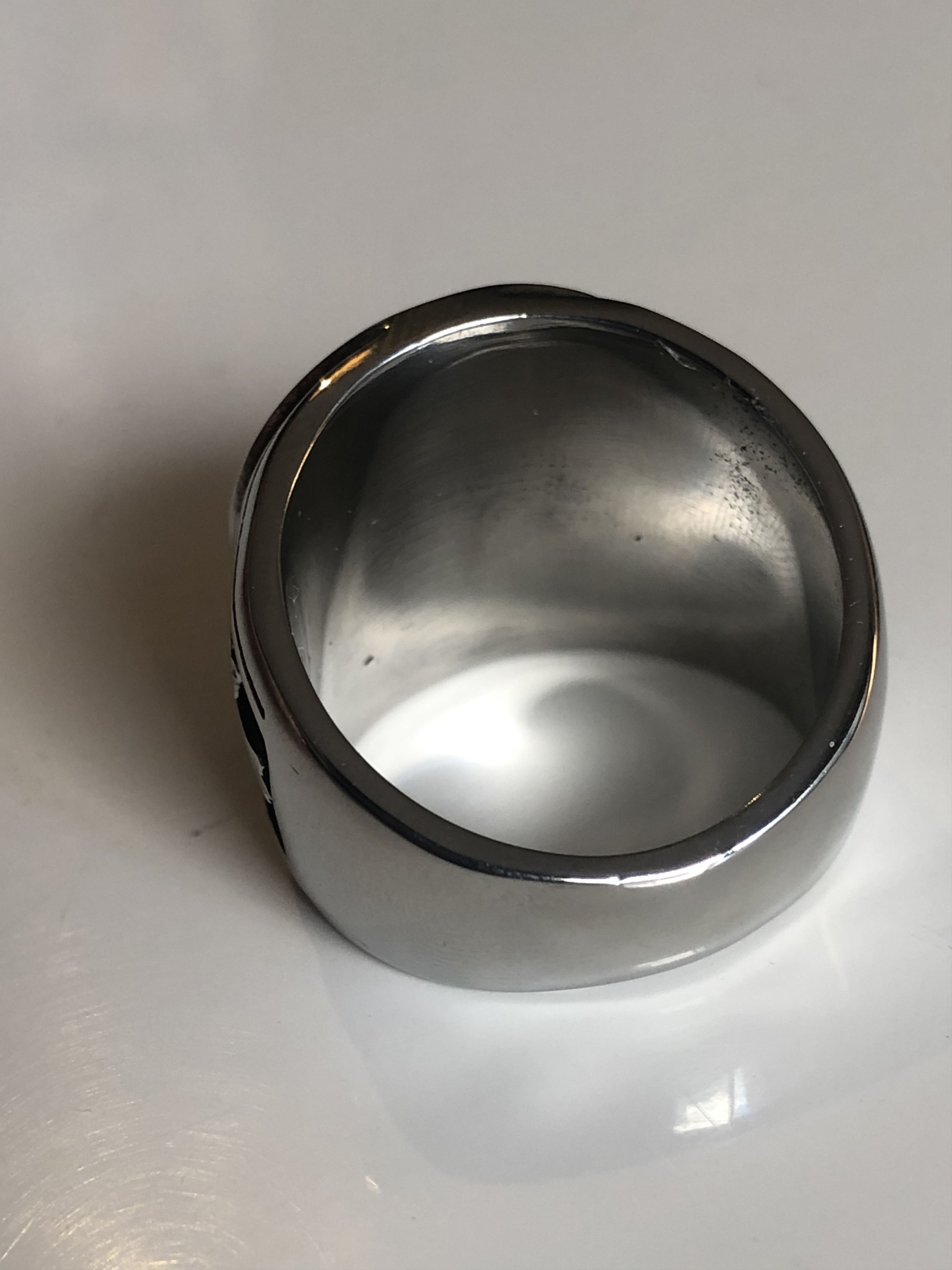 silver signet ring & adorned with its cross