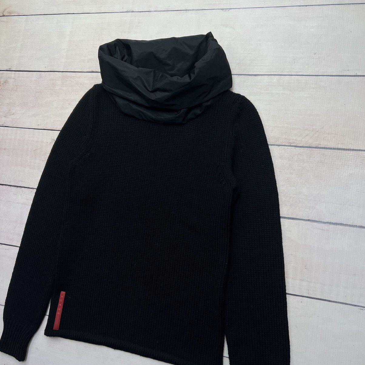 Prada Prada Sweater Knitwear Turtleneck Black Wool Nylon Size M / US 6-8 / IT 42-44 - 3 Thumbnail