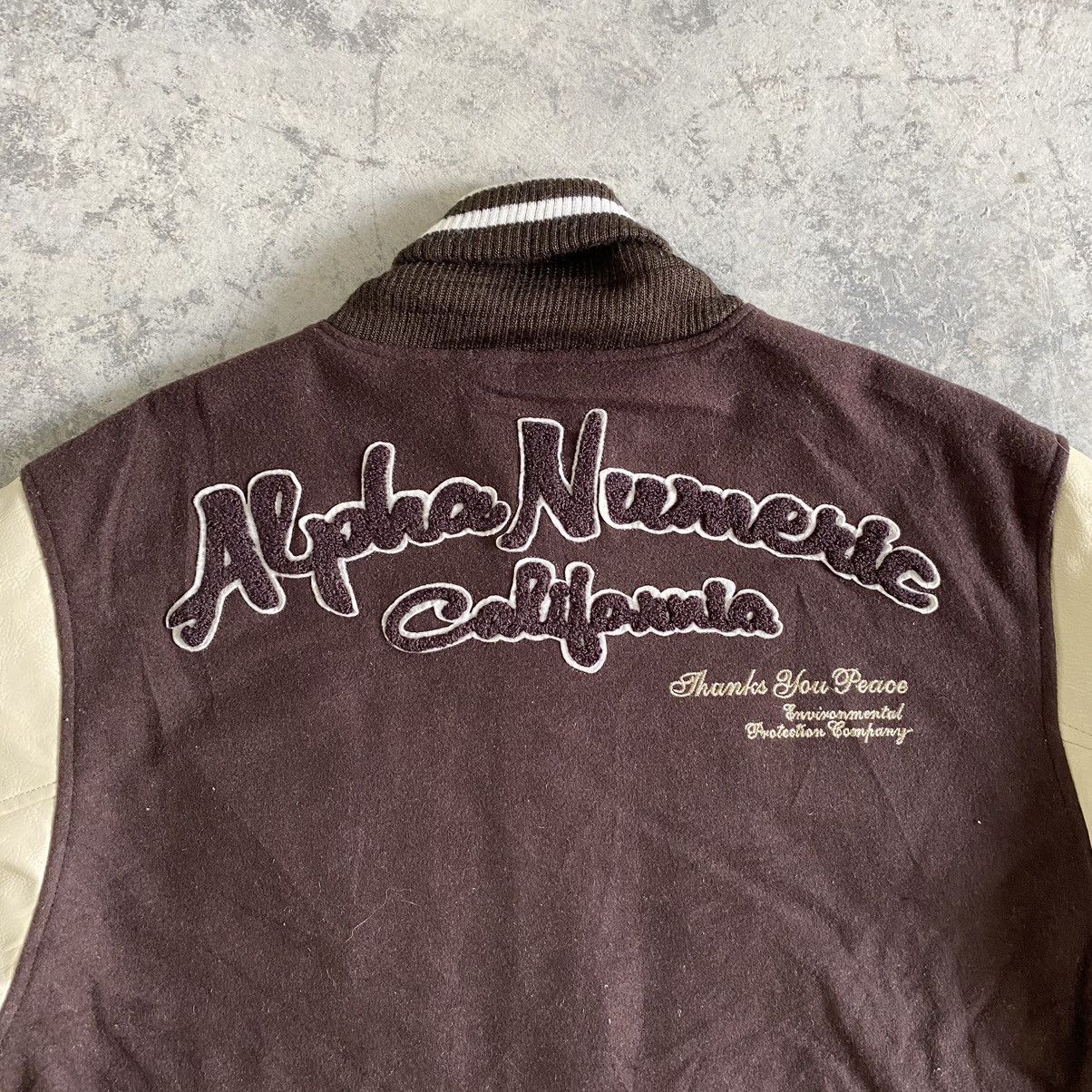 Alphanumeric Vintage Alpha Numeric Embroidered Letterman Varsity Jacket Size US XL / EU 56 / 4 - 7 Thumbnail
