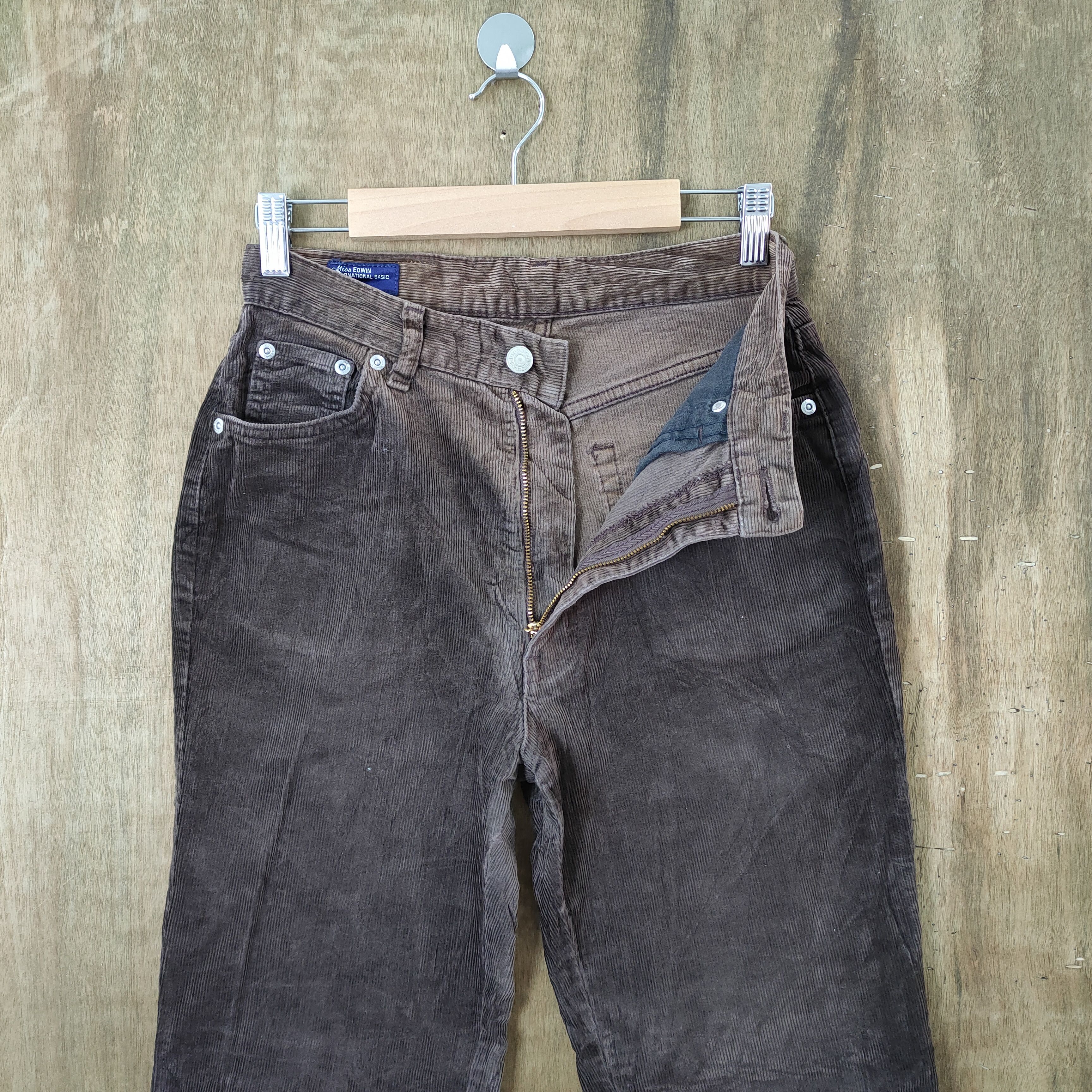Edwin VINTAGE EDWIN FADED BROWN CORDUROY PANTS Size US 26 / EU 42 - 2 Thumbnail