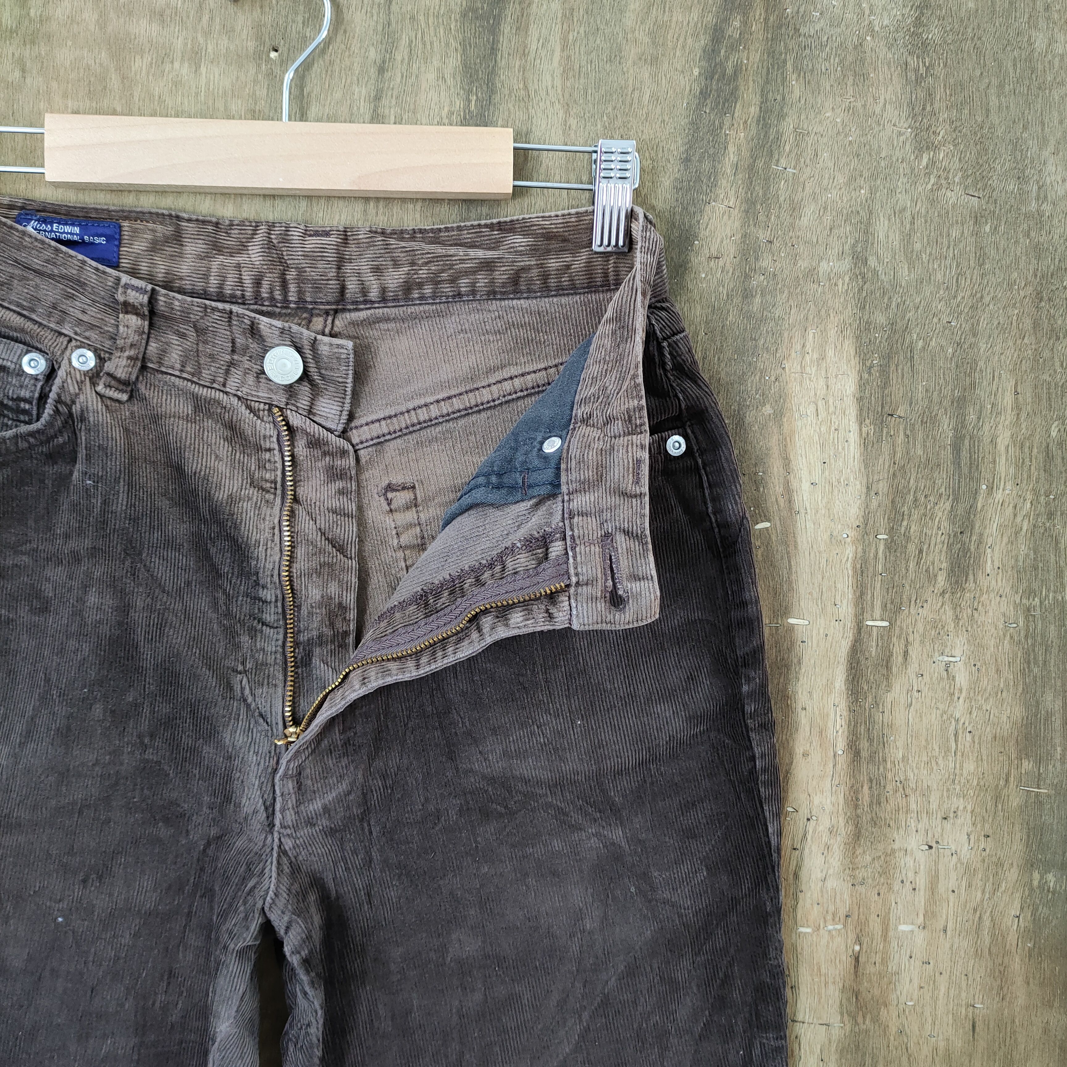 Edwin VINTAGE EDWIN FADED BROWN CORDUROY PANTS Size US 26 / EU 42 - 6 Thumbnail