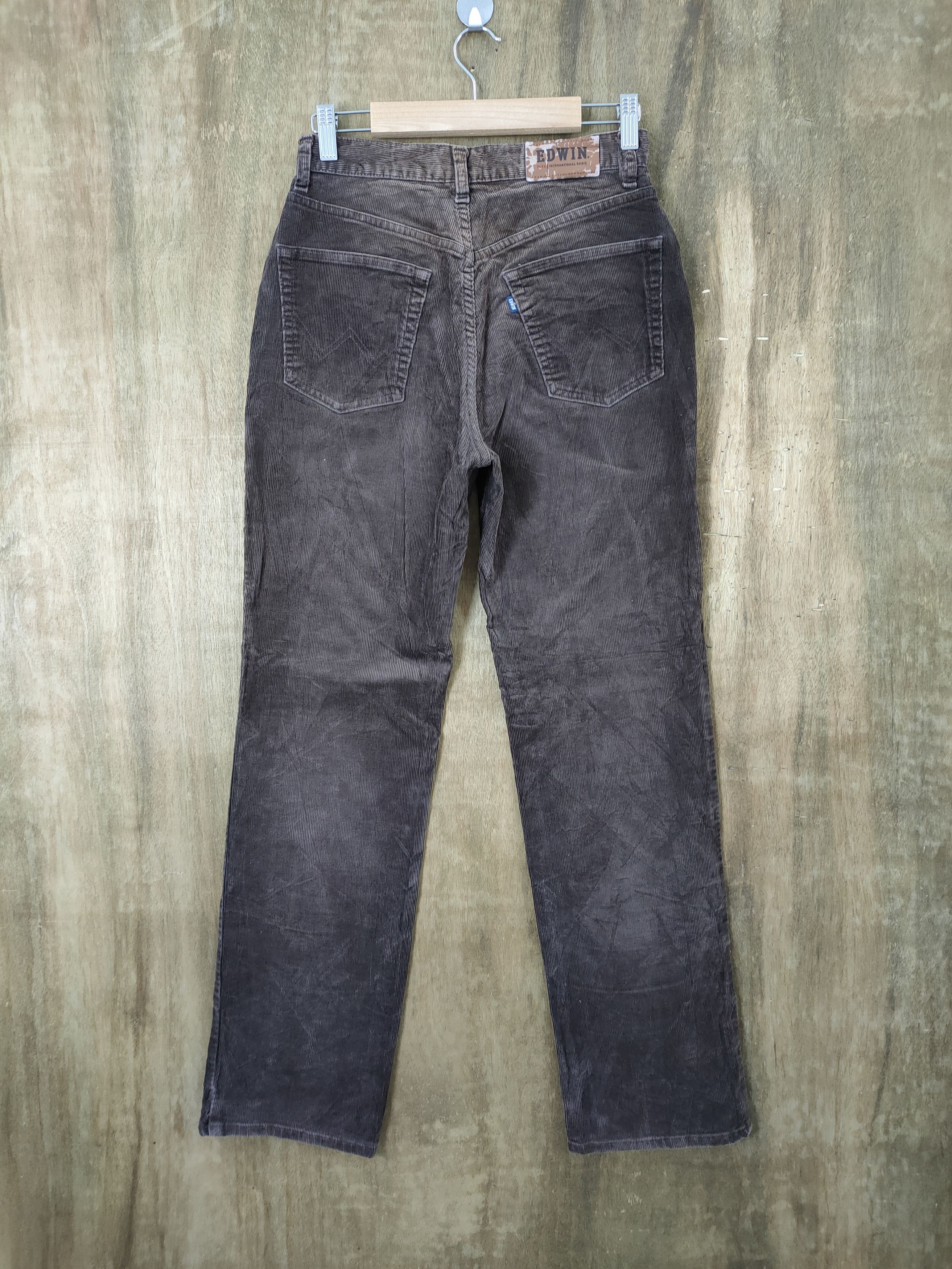 Edwin VINTAGE EDWIN FADED BROWN CORDUROY PANTS Size US 26 / EU 42 - 4 Thumbnail