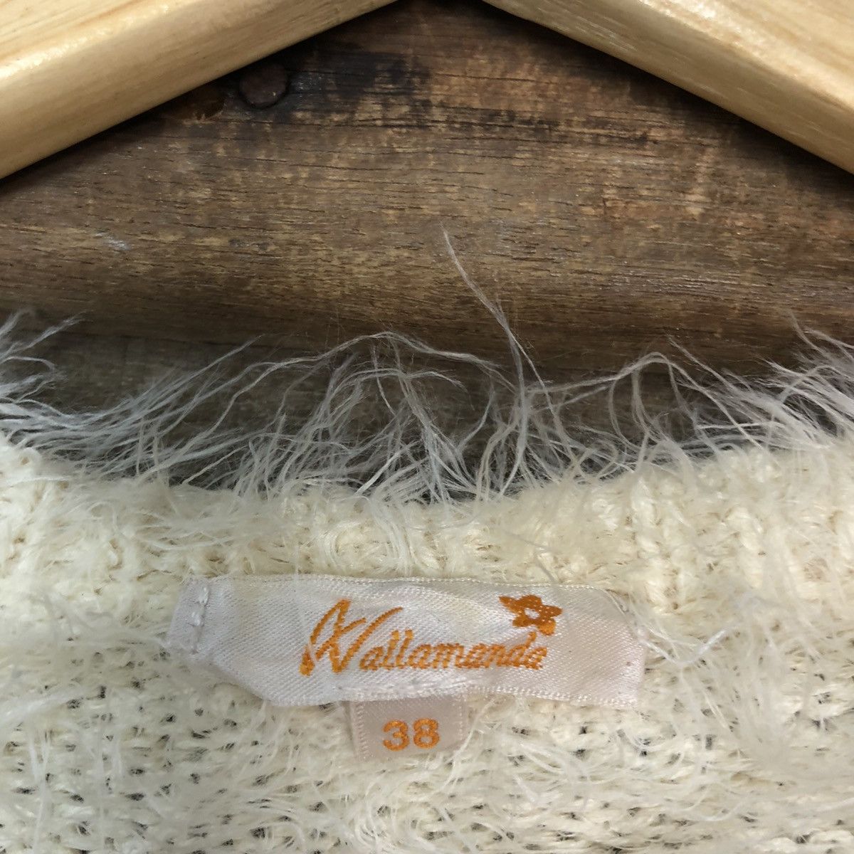 Homespun Knitwear DL Wallamania croptop Mohair Shag Shaggy Knitwear #c1091 Size S / US 4 / IT 40 - 10 Thumbnail