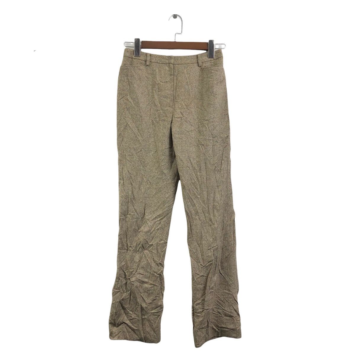 Vtg BURBERRY LONDON PRORSURM Beige Wool Casual Pant Trouser