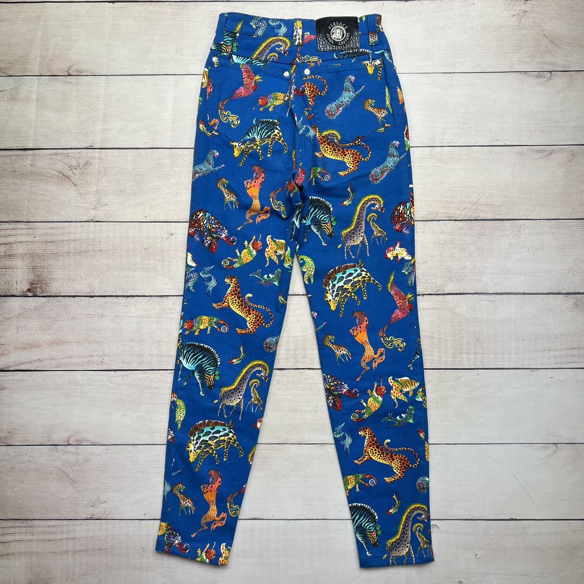 Versace Vintage Versace Jeans Animal Motif Fullprint Ladies Pants Size 29" - 12 Thumbnail