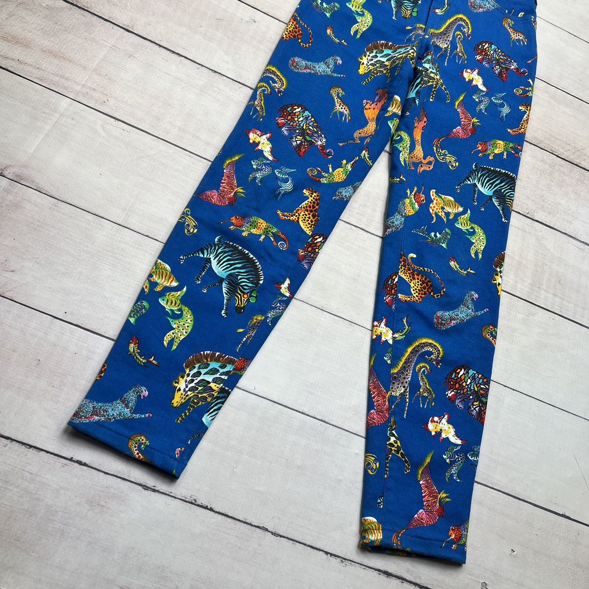 Versace Vintage Versace Jeans Animal Motif Fullprint Ladies Pants Size 29" - 2 Thumbnail