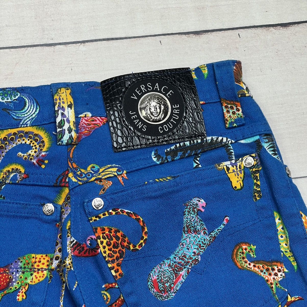 Versace Vintage Versace Jeans Animal Motif Fullprint Ladies Pants Size 29" - 15 Thumbnail