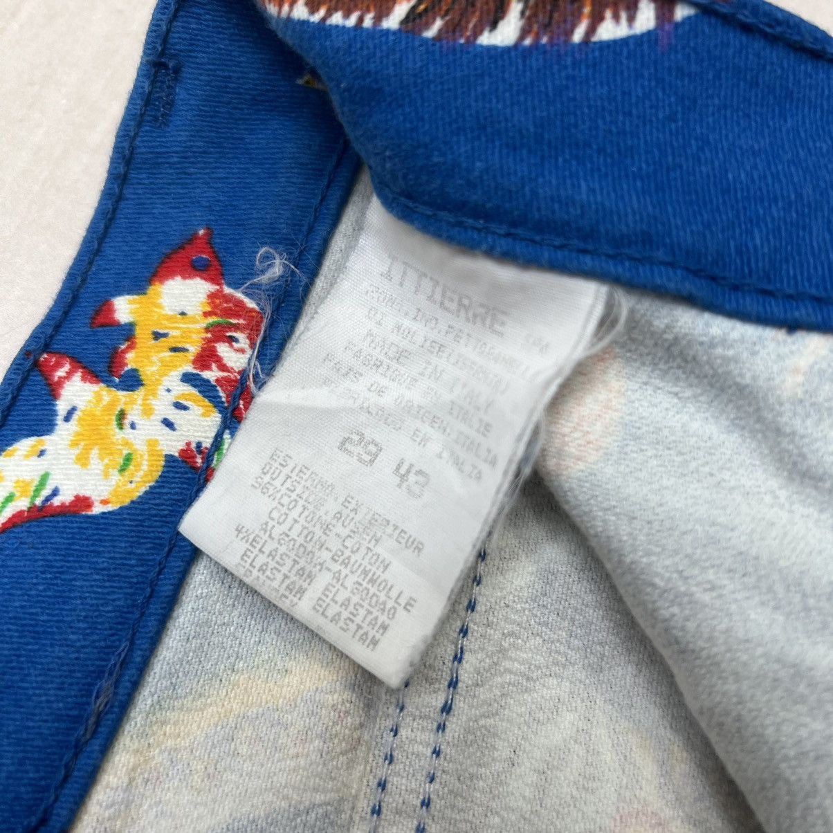Versace Vintage Versace Jeans Animal Motif Fullprint Ladies Pants Size 29" - 8 Thumbnail