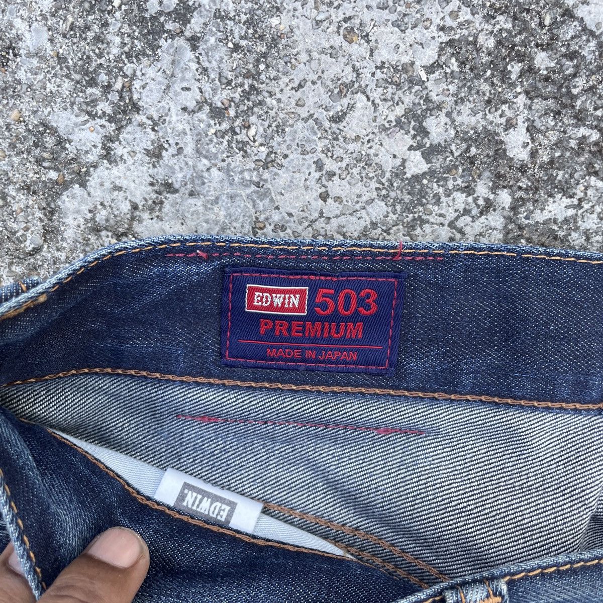 Edwin Vintage Edwin 505 Japan Distressed Denim Jeans Size US 33 - 5 Thumbnail