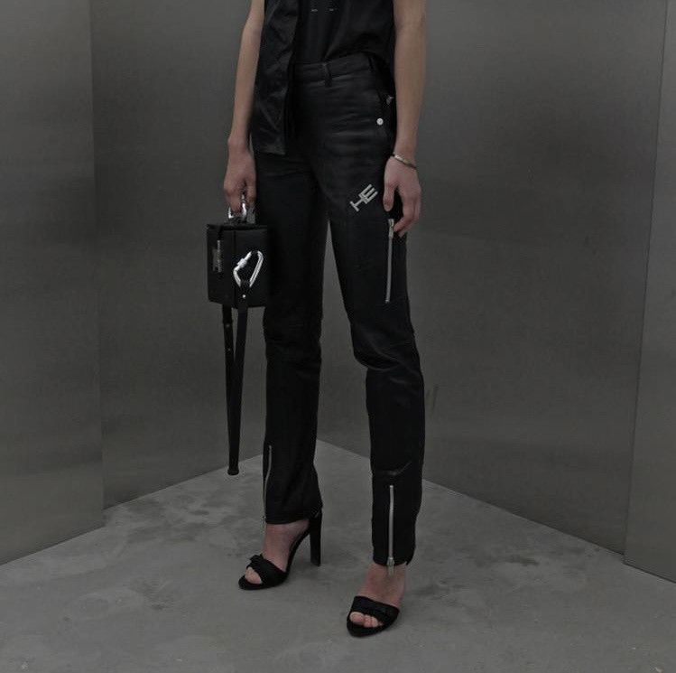 Heliot Emil Biker Leather pants Size 32" / US 10 / IT 46 - 2 Thumbnail