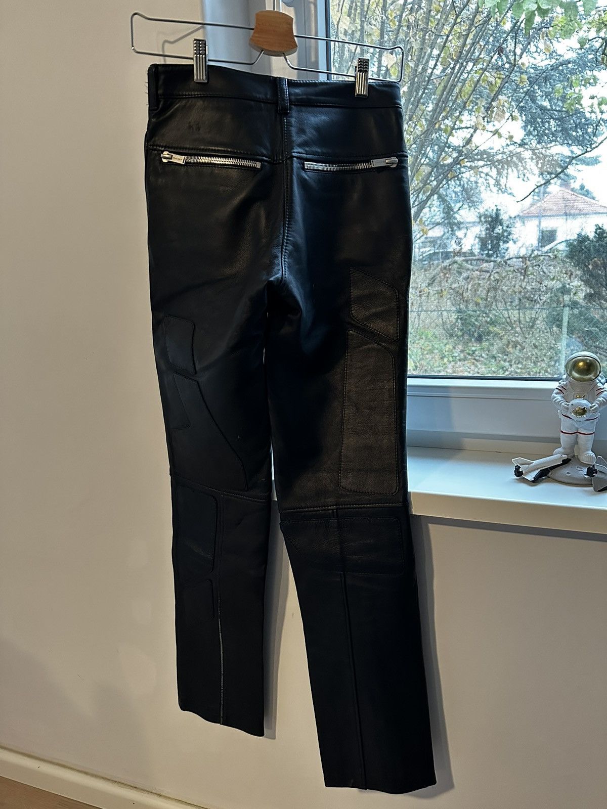 Heliot Emil Biker Leather pants Size 32" / US 10 / IT 46 - 4 Thumbnail