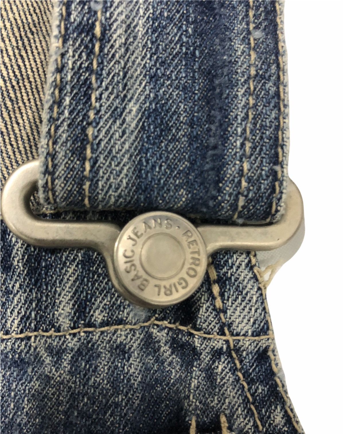 Designer × Japanese Brand Vintage Y2K Style Retro Girl Distressed Denim Overalls SizeM Size US 33 - 6 Thumbnail