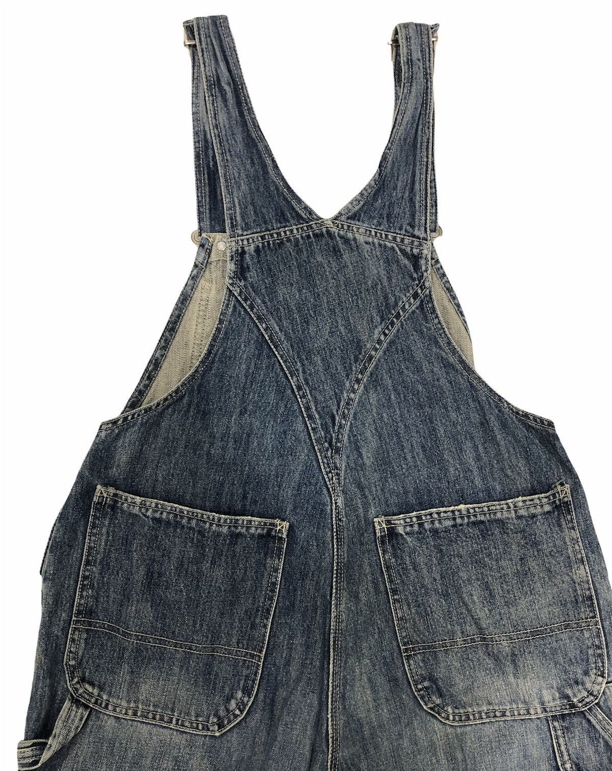 Designer × Japanese Brand Vintage Y2K Style Retro Girl Distressed Denim Overalls SizeM Size US 33 - 4 Thumbnail