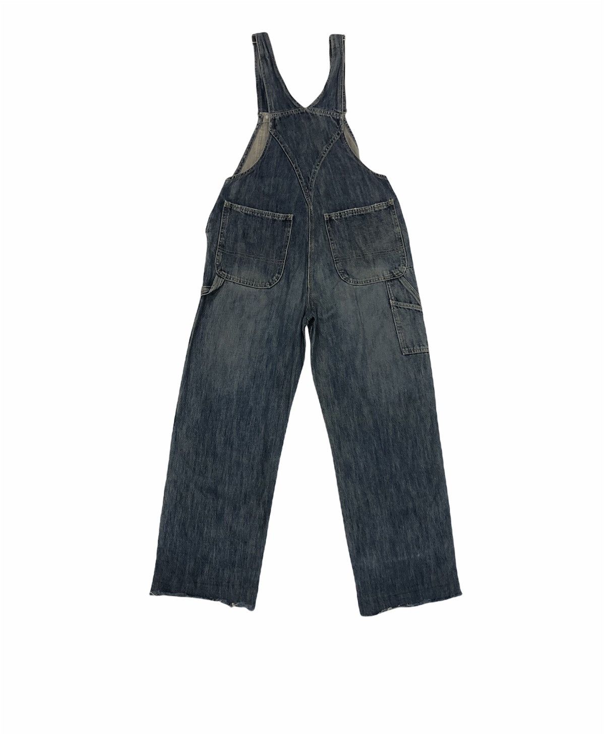 Designer × Japanese Brand Vintage Y2K Style Retro Girl Distressed Denim Overalls SizeM Size US 33 - 2 Thumbnail