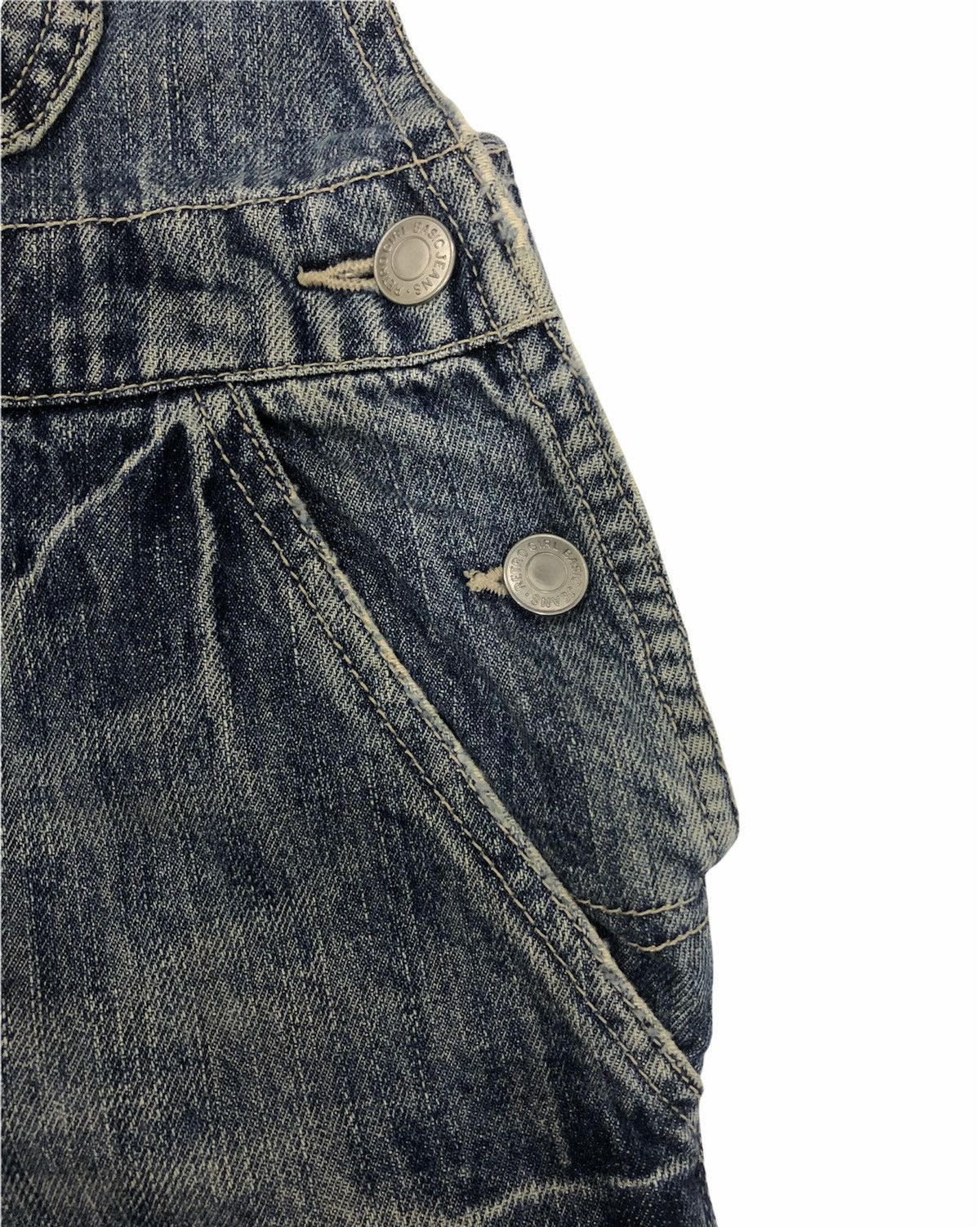 Designer × Japanese Brand Vintage Y2K Style Retro Girl Distressed Denim Overalls SizeM Size US 33 - 7 Thumbnail