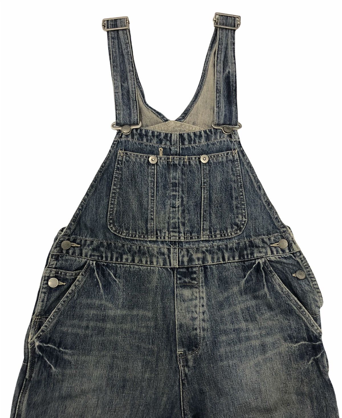 Designer × Japanese Brand Vintage Y2K Style Retro Girl Distressed Denim Overalls SizeM Size US 33 - 3 Thumbnail