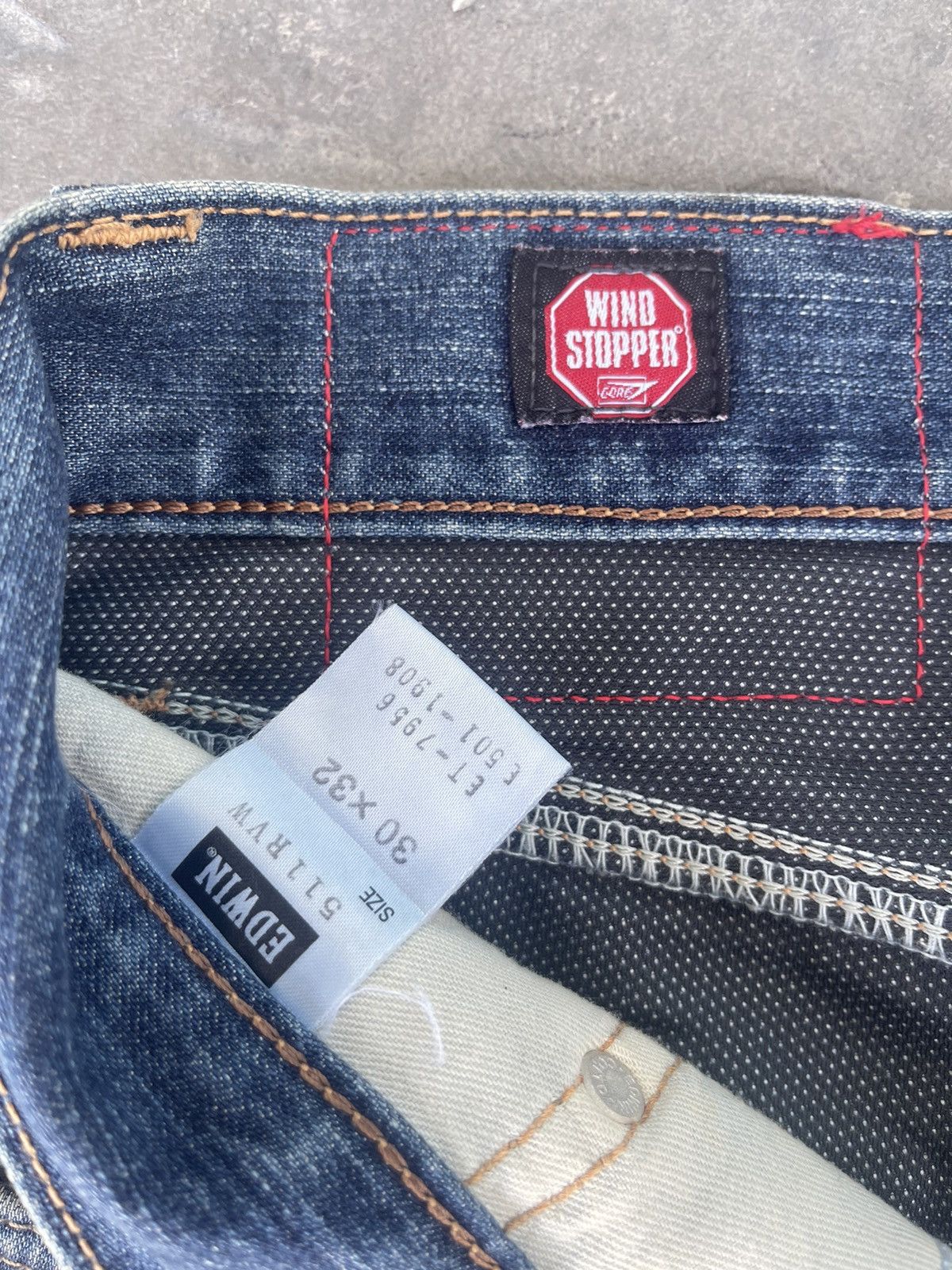 Edwin JAPAN MADE Edwin 511RV Rebel Vintage Wind Stopper Jeans Size US 30 / EU 46 - 10 Thumbnail