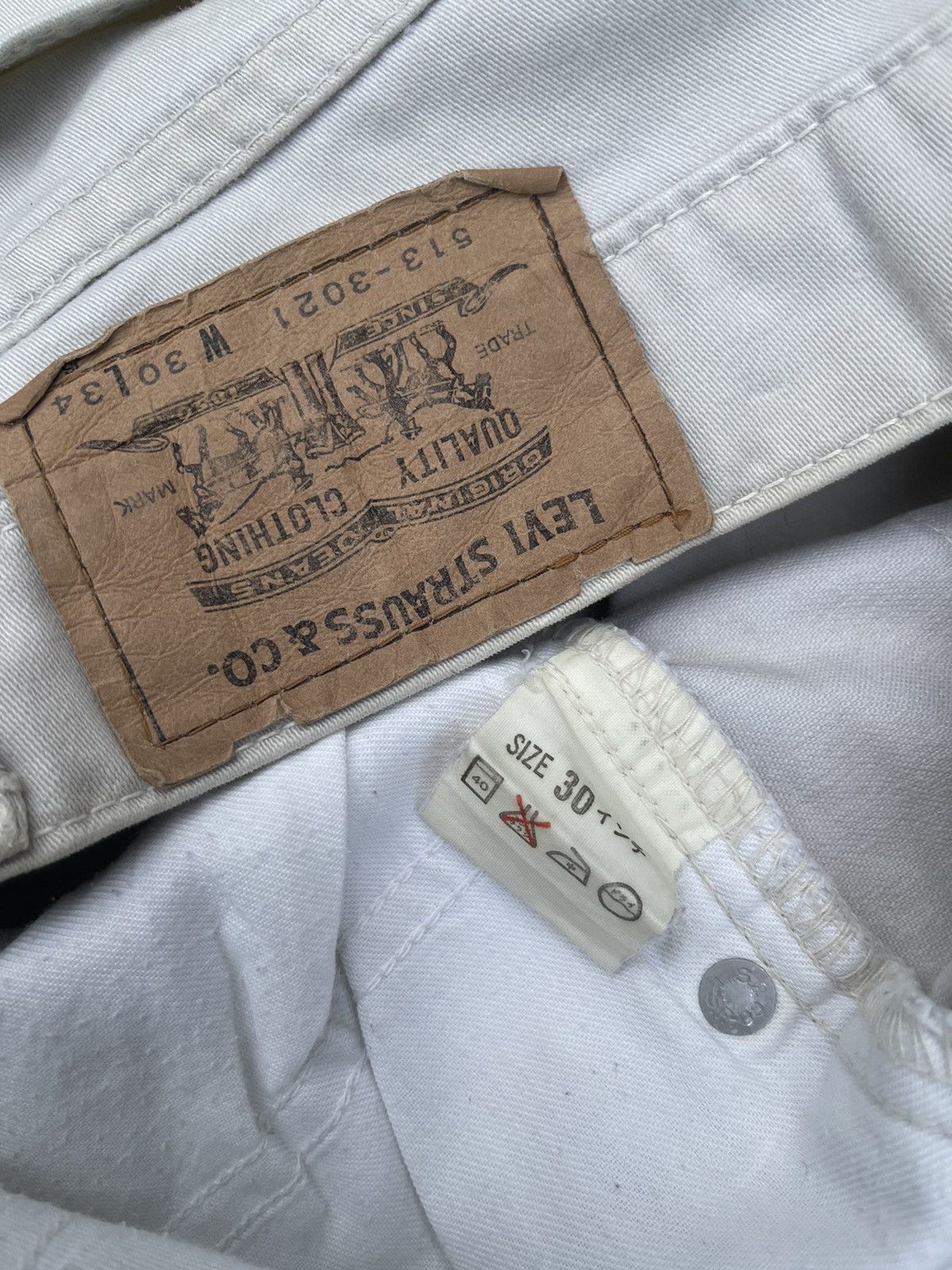 Levi's Vintage Clothing JAPAN MADE 90s Levis Strauss Co Big E Size US 30 / EU 46 - 8 Thumbnail