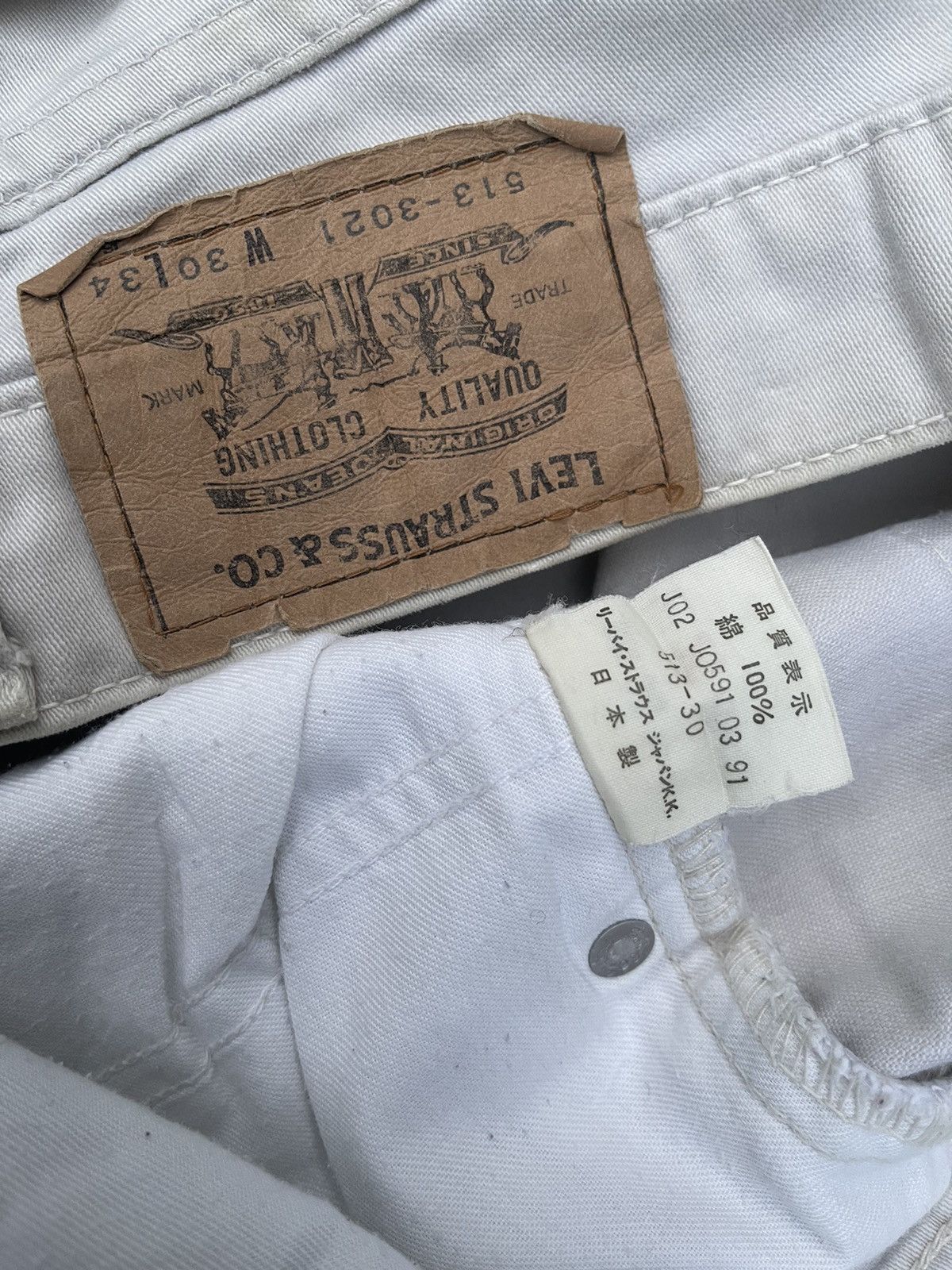 Levi's Vintage Clothing JAPAN MADE 90s Levis Strauss Co Big E Size US 30 / EU 46 - 9 Thumbnail