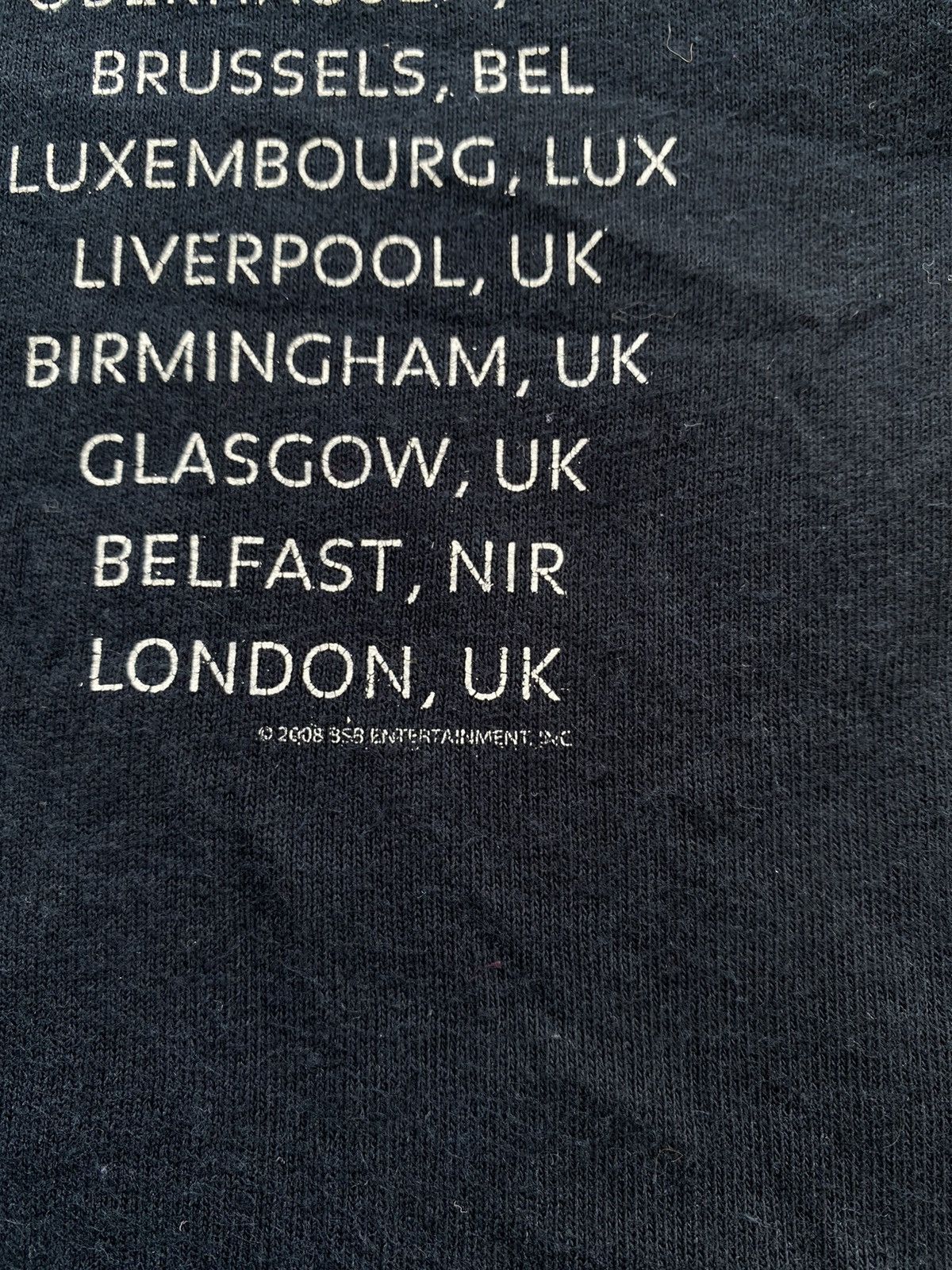 Band Tees Backstreets Boy World Tour 2008 Tee Size US S / EU 44-46 / 1 - 6 Thumbnail