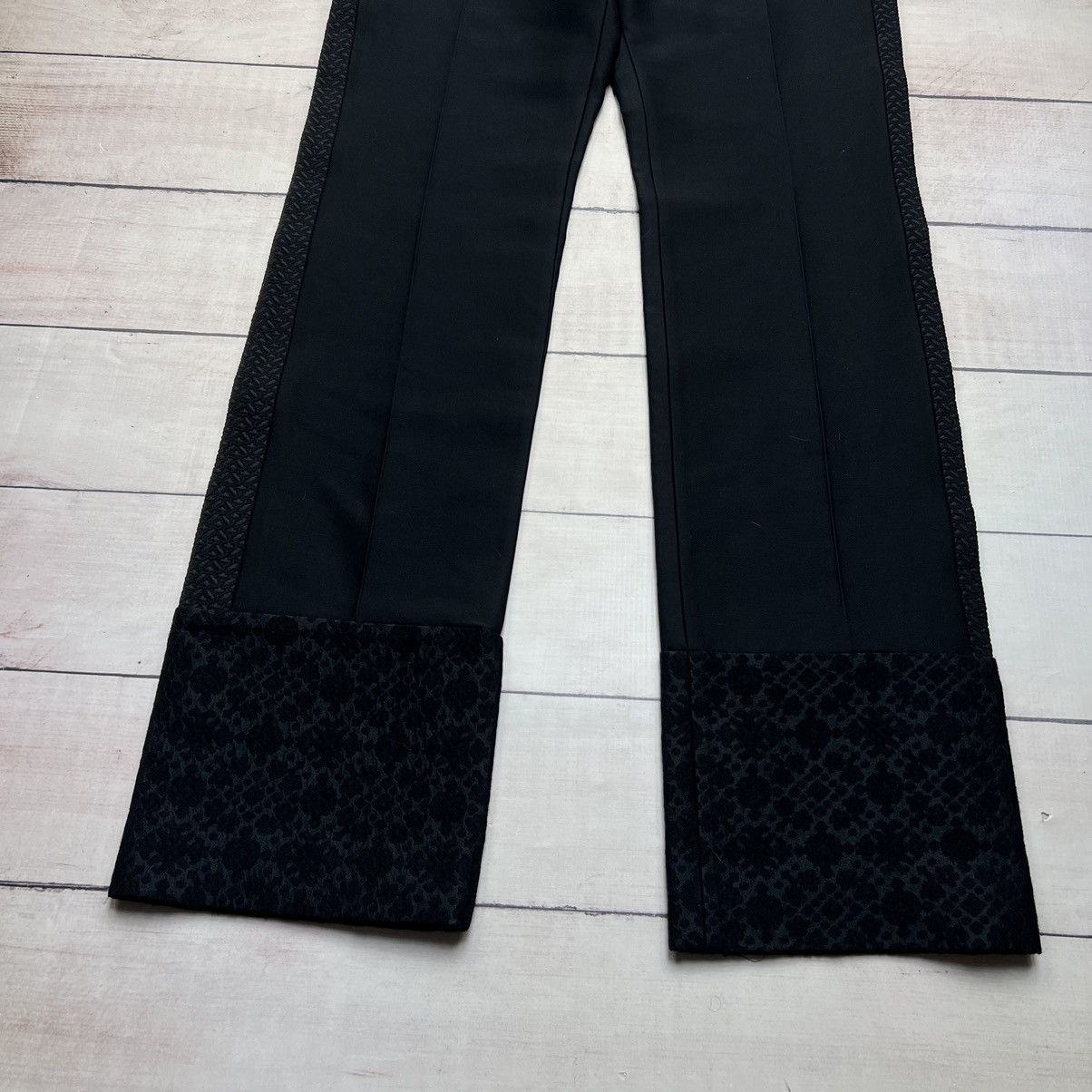 Celine Celine Formal Mens Trousers Pants Black Print Size 44R - 2 Thumbnail