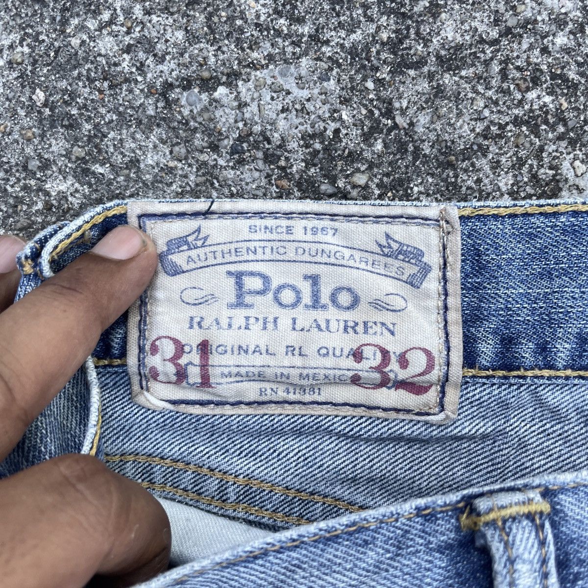 Polo Ralph Lauren Vintage Polo Ralph Lauren Distressed Denim Jeans Size US 32 / EU 48 - 6 Thumbnail