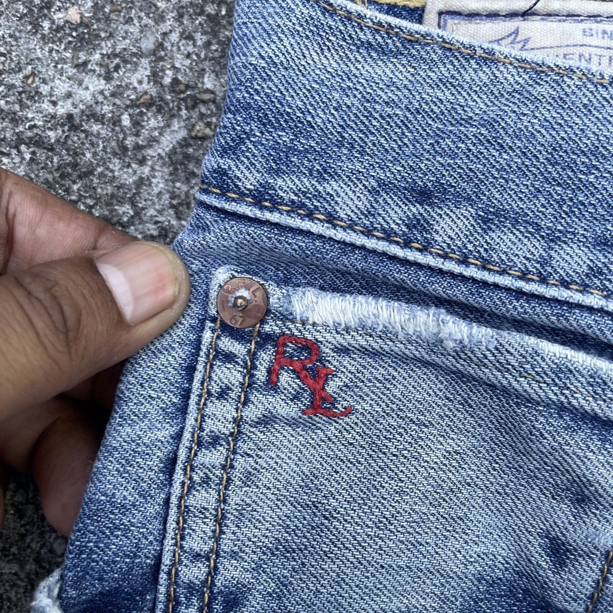 Polo Ralph Lauren Vintage Polo Ralph Lauren Distressed Denim Jeans Size US 32 / EU 48 - 5 Thumbnail