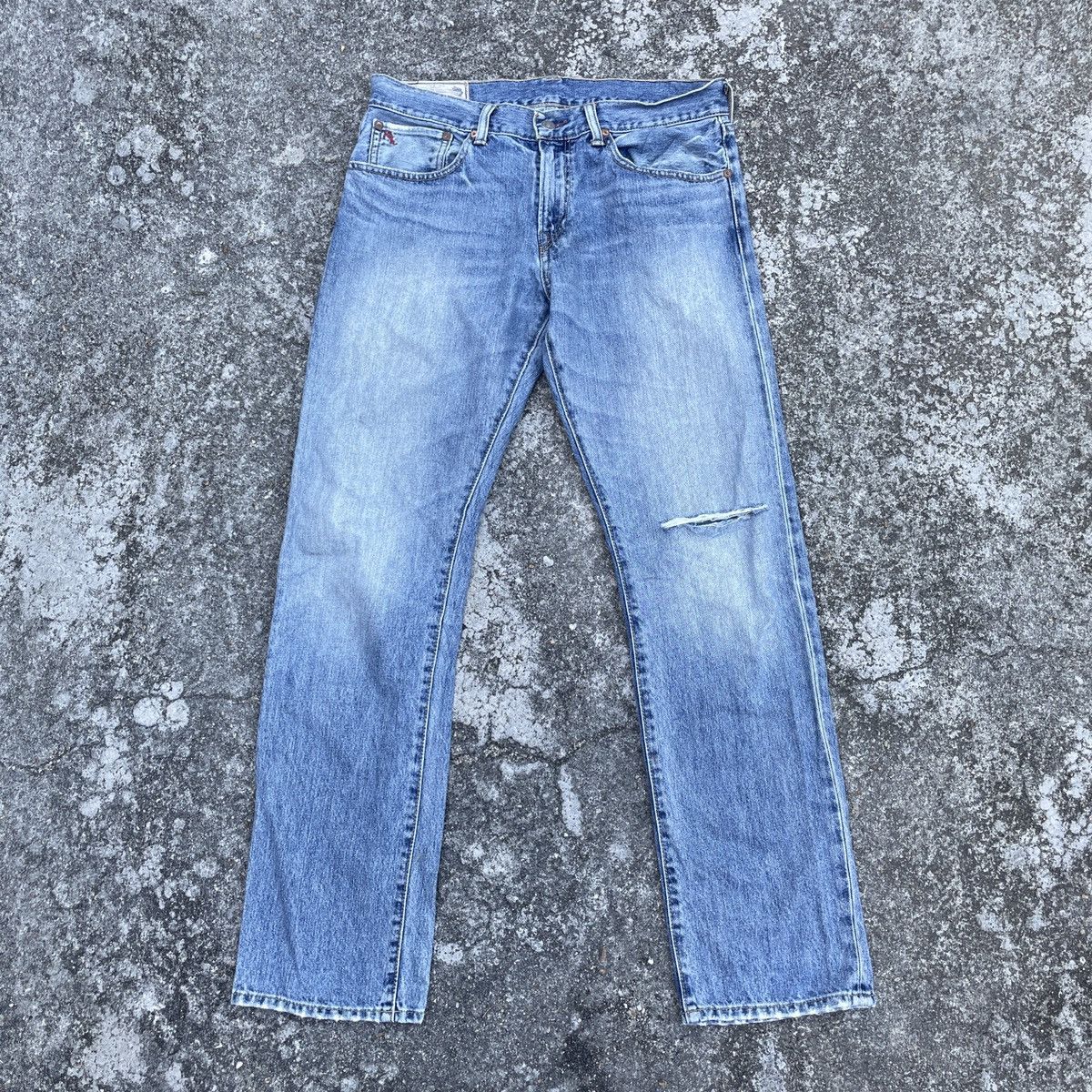Polo Ralph Lauren Vintage Polo Ralph Lauren Distressed Denim Jeans Size US 32 / EU 48 - 1 Thumbnail
