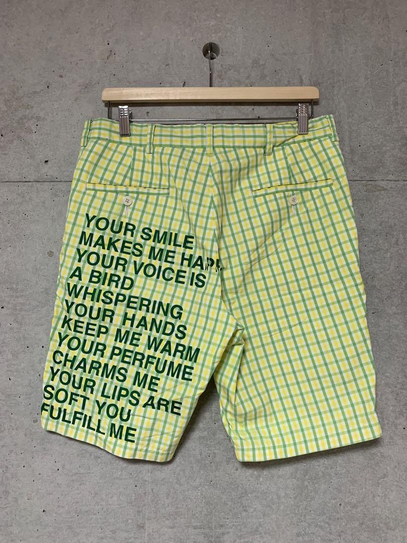 image of Junya Watanabe Ss2002 Poem Shorts in Green, Men's (Size 32)