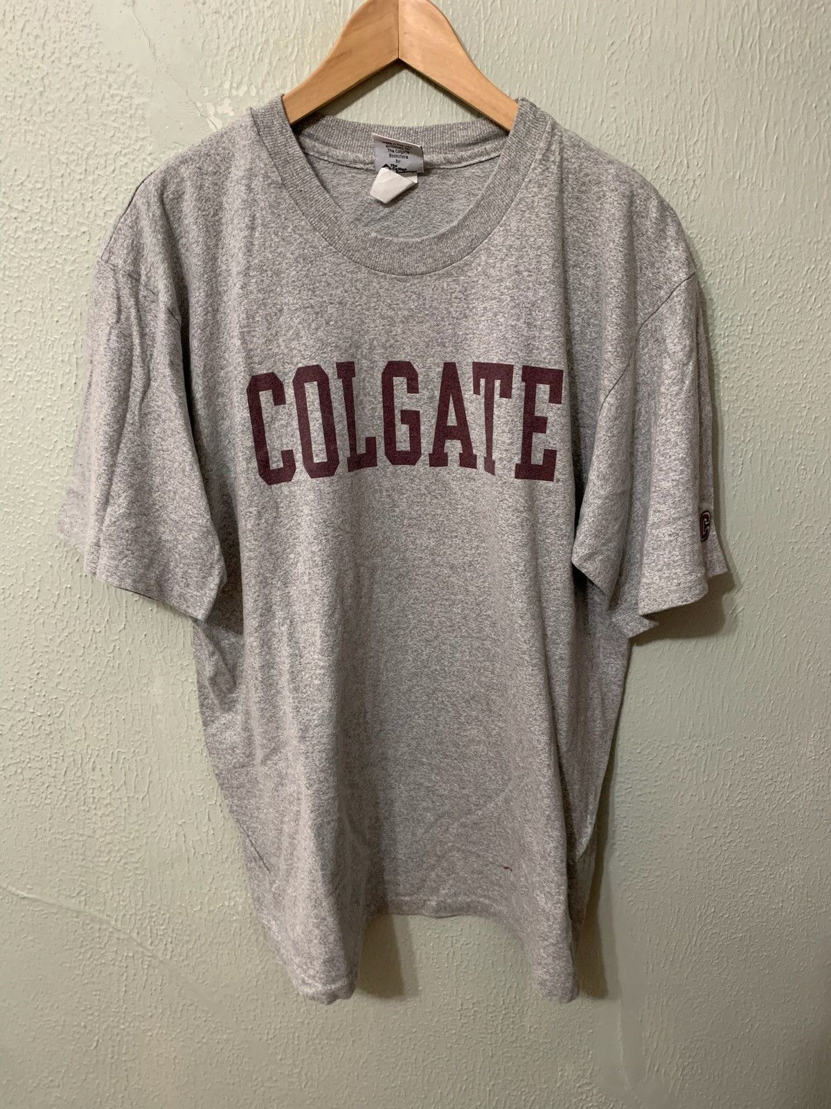 Art × Vintage Vintage Colgate Bookstore Grey Colgate Tee | Grailed